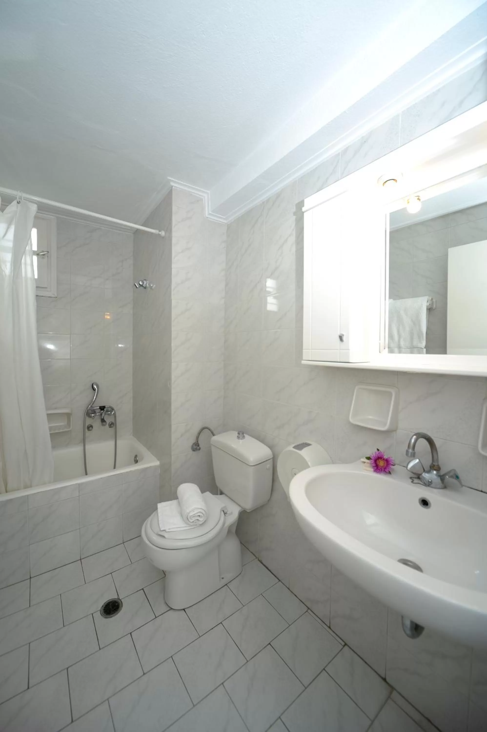 Quadruple Room with Sea View in Mykonos Beach Hotel