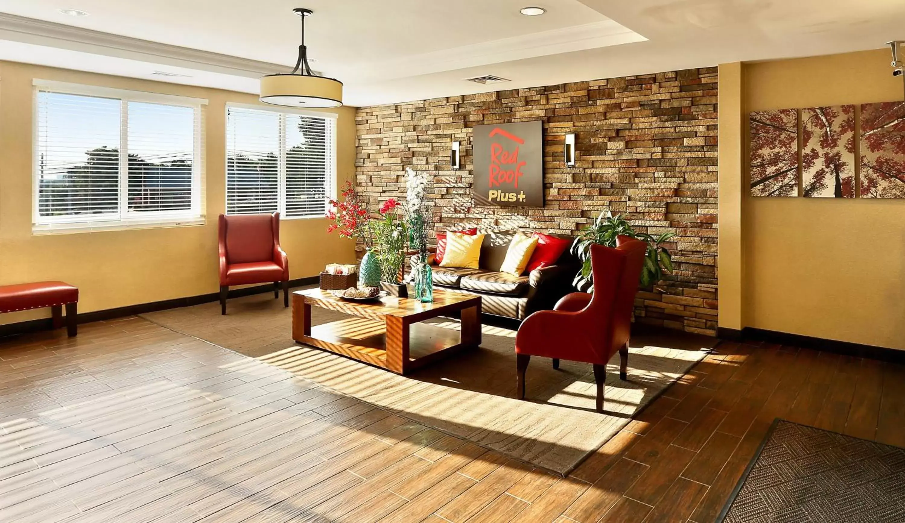 Lobby or reception, Seating Area in Red Roof Inn PLUS+ Washington DC Rockville