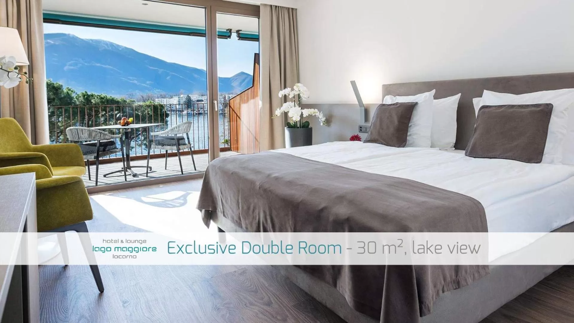 Photo of the whole room, Bed in Hotel Lago Maggiore - Welcome!