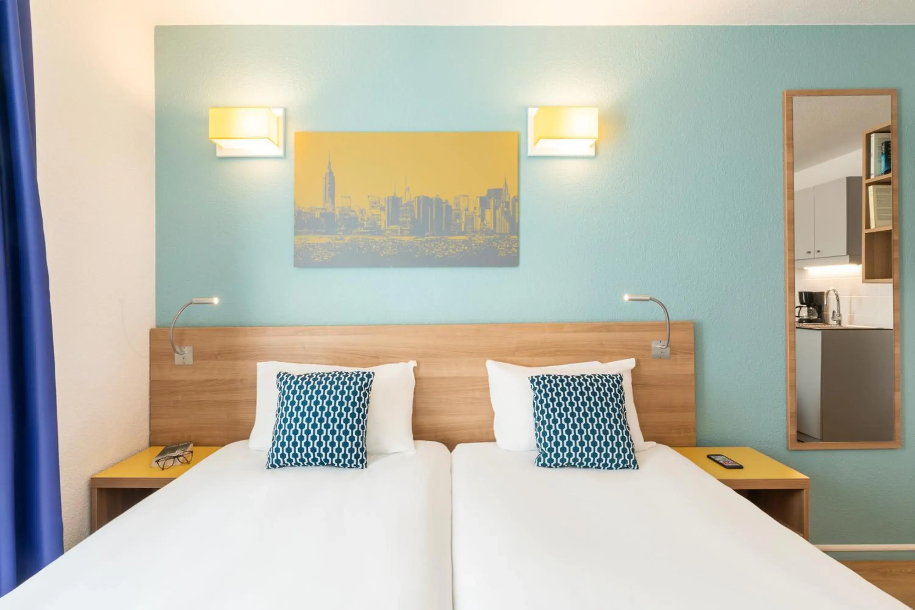 Bedroom, Bed in Aparthotel Adagio Access La Défense - Place Charras Bedroom, Bed in Aparthotel Adagio Access La Défense - Place Charras