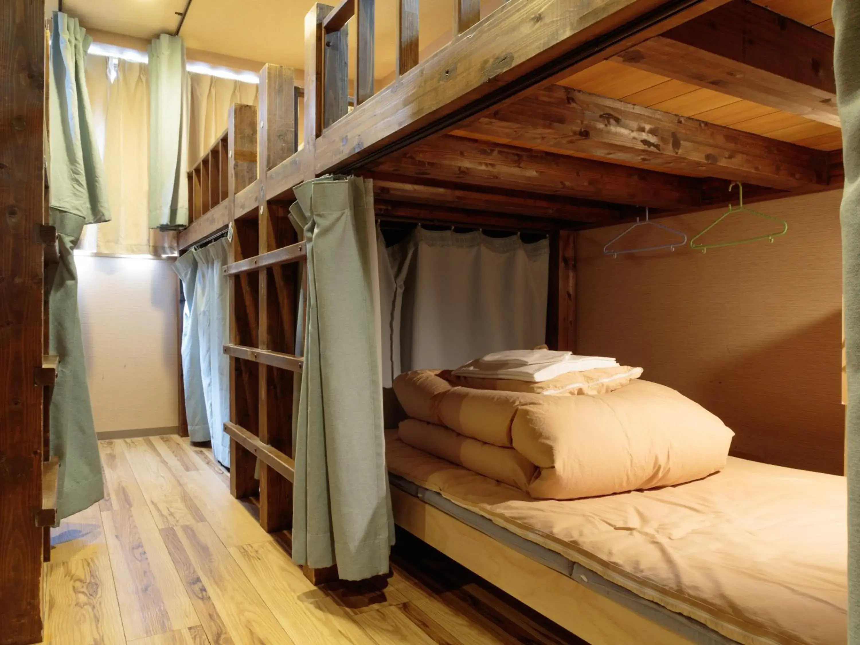 bunk bed in Kyoto Hana Hostel