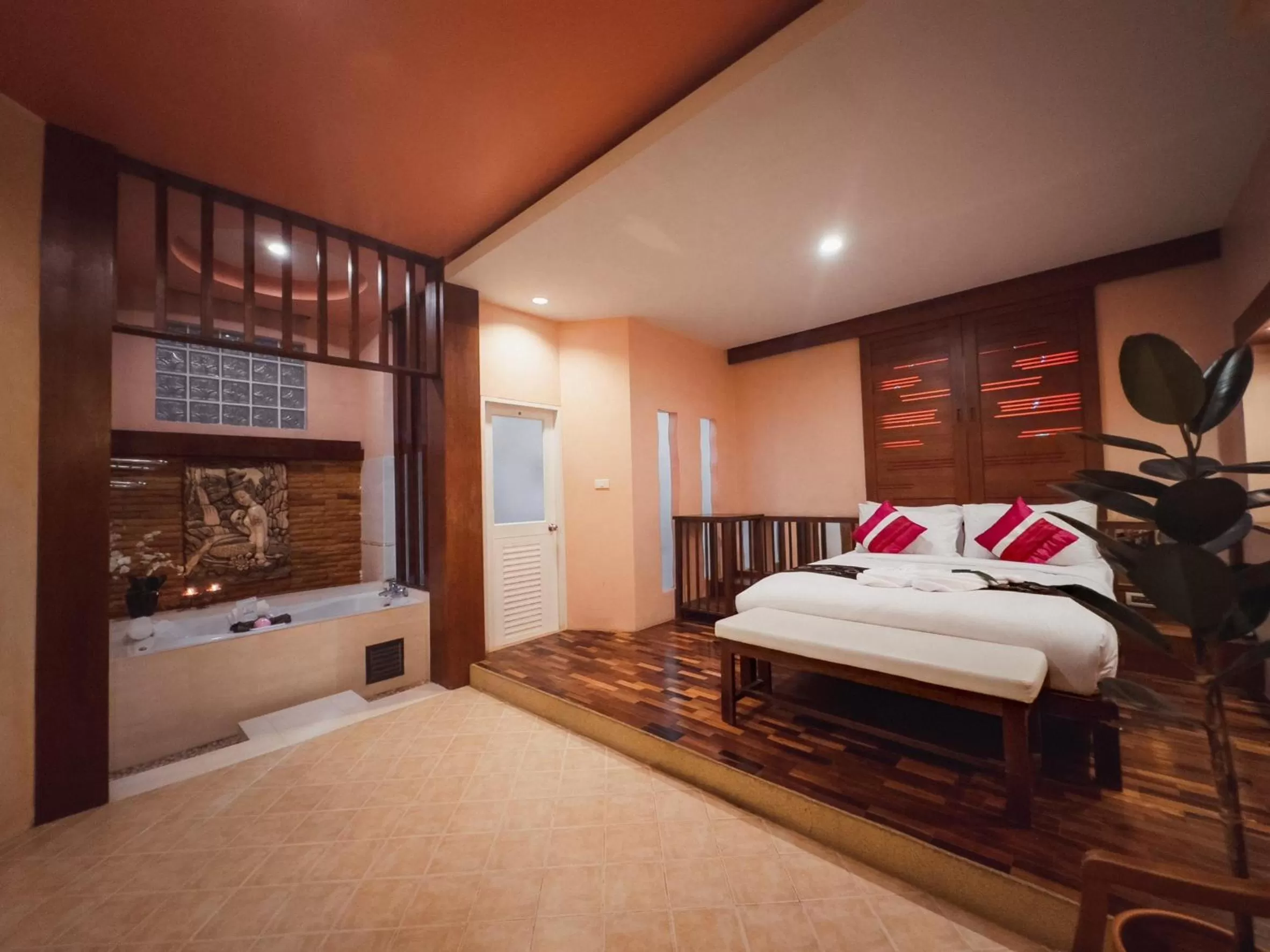 Bed in Suan Palm Garden View