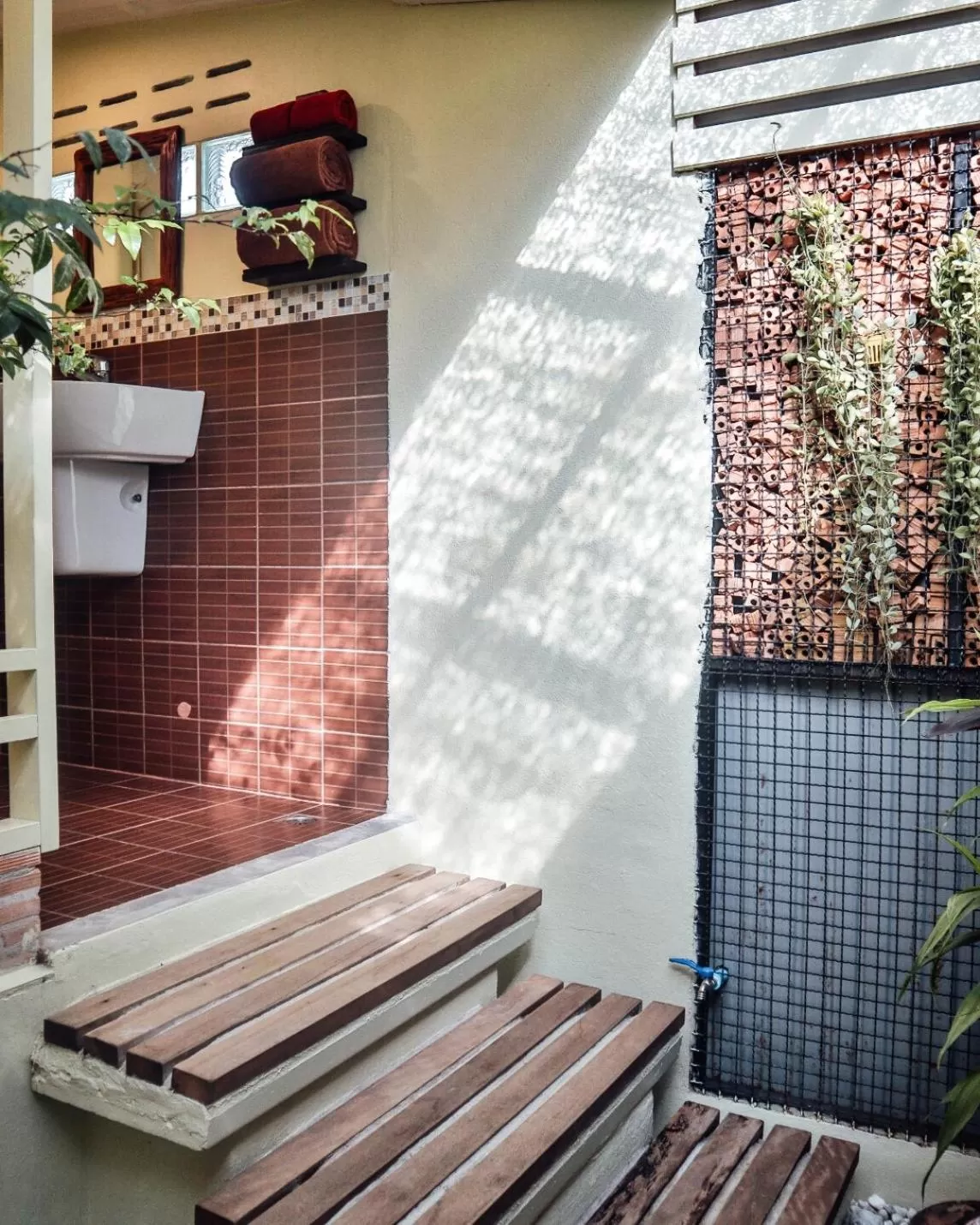 Bathroom, Patio/Outdoor Area in Baan Bua Cottage SHA EXTRA PLUS B5510