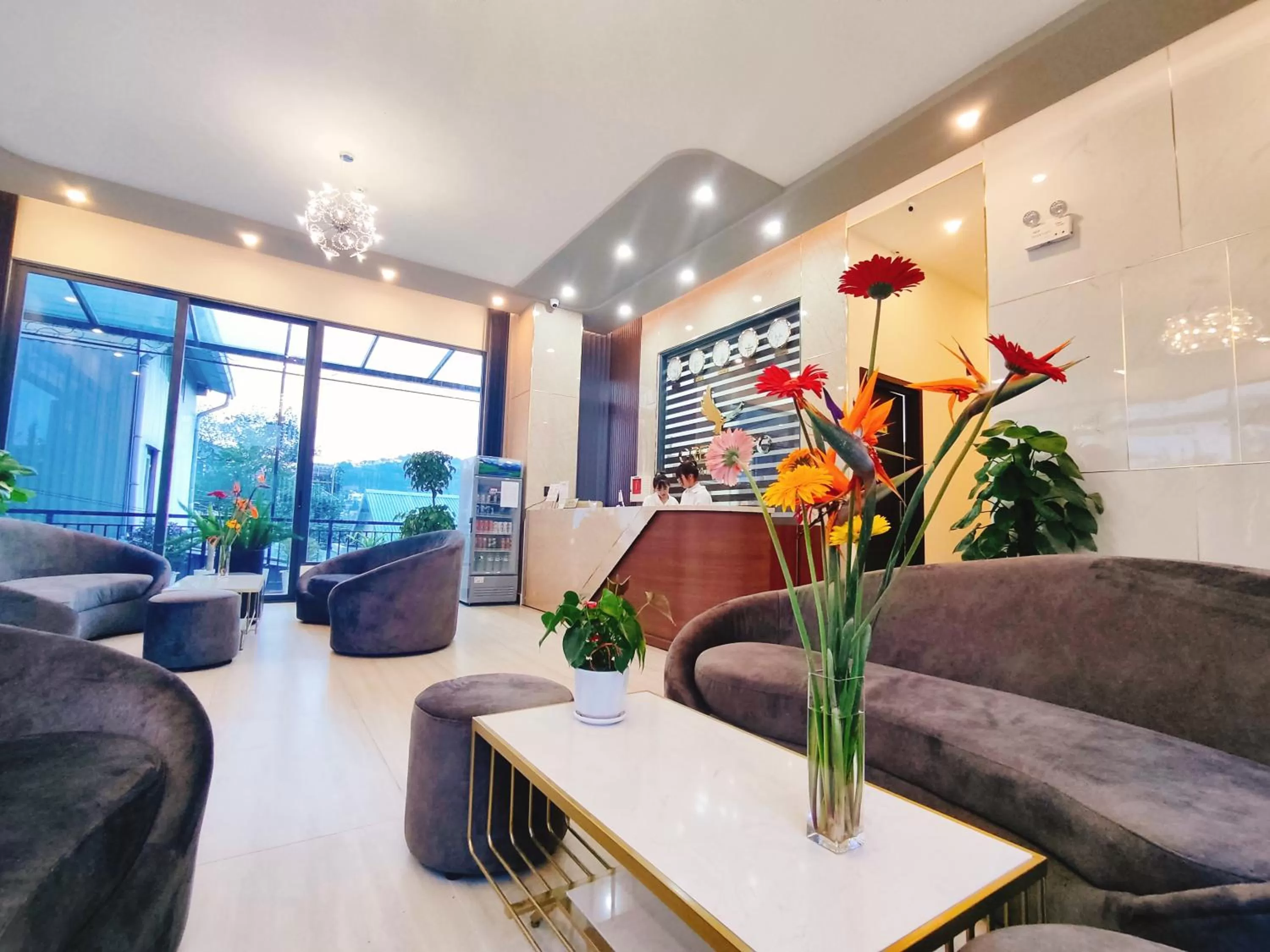 Communal lounge/ TV room in GREENECO DA LAT HOTEL - Khách sạn Green Eco Đà Lạt