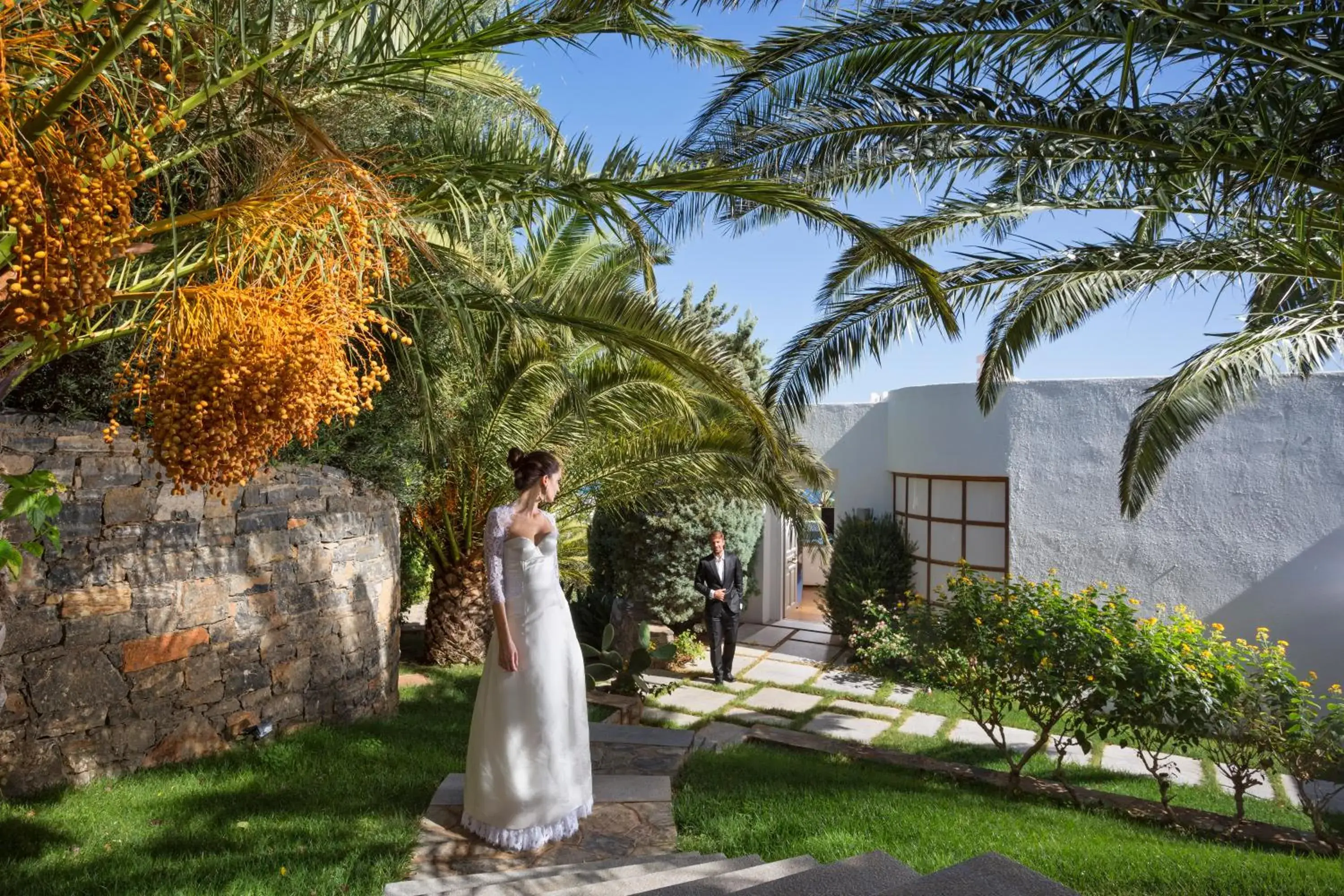 wedding, Garden in Elounda Gulf Villas by Sandglass