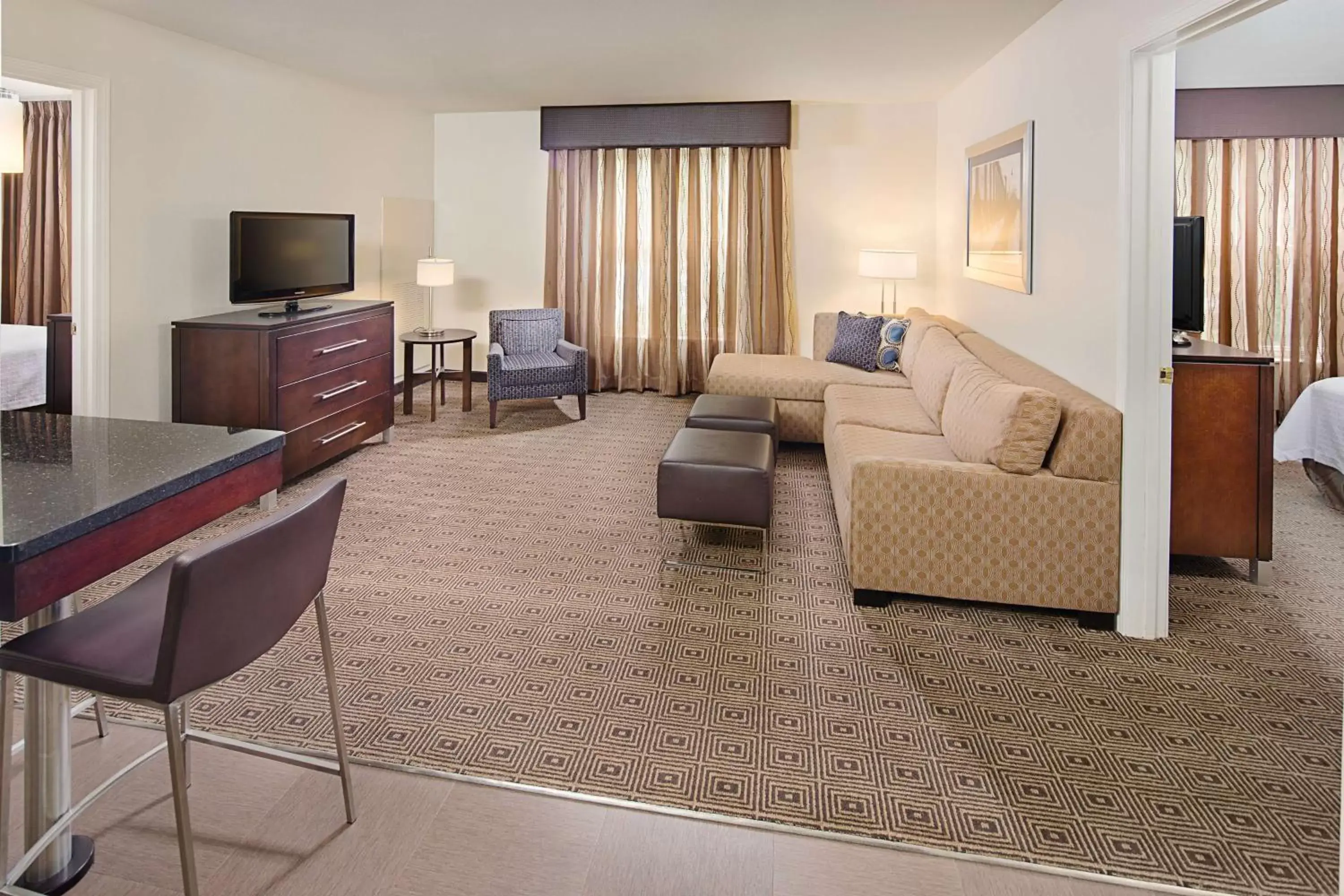 Living room, Seating Area in Homewood Suites by Hilton Manchester/Airport