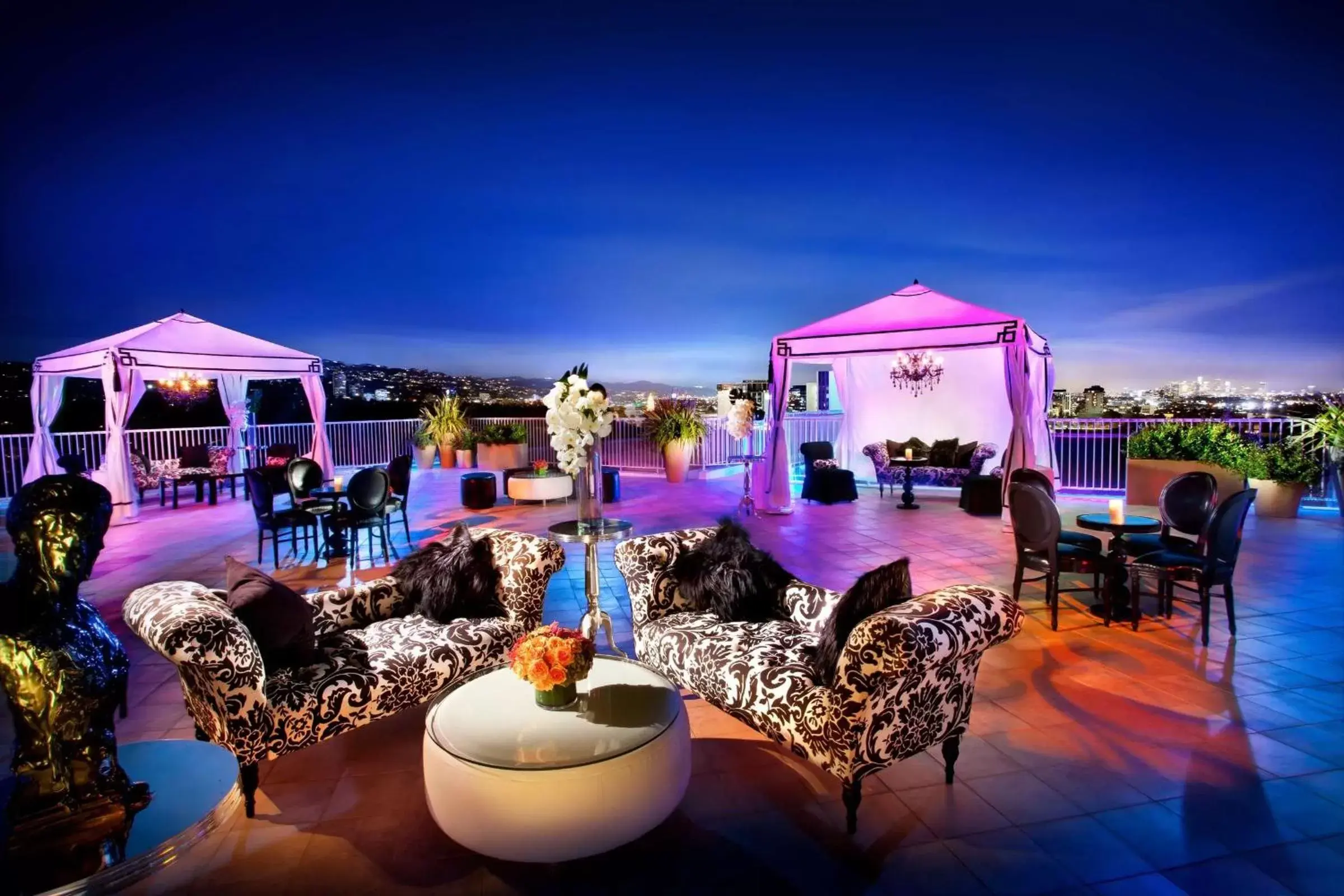 Patio in The Beverly Hilton
