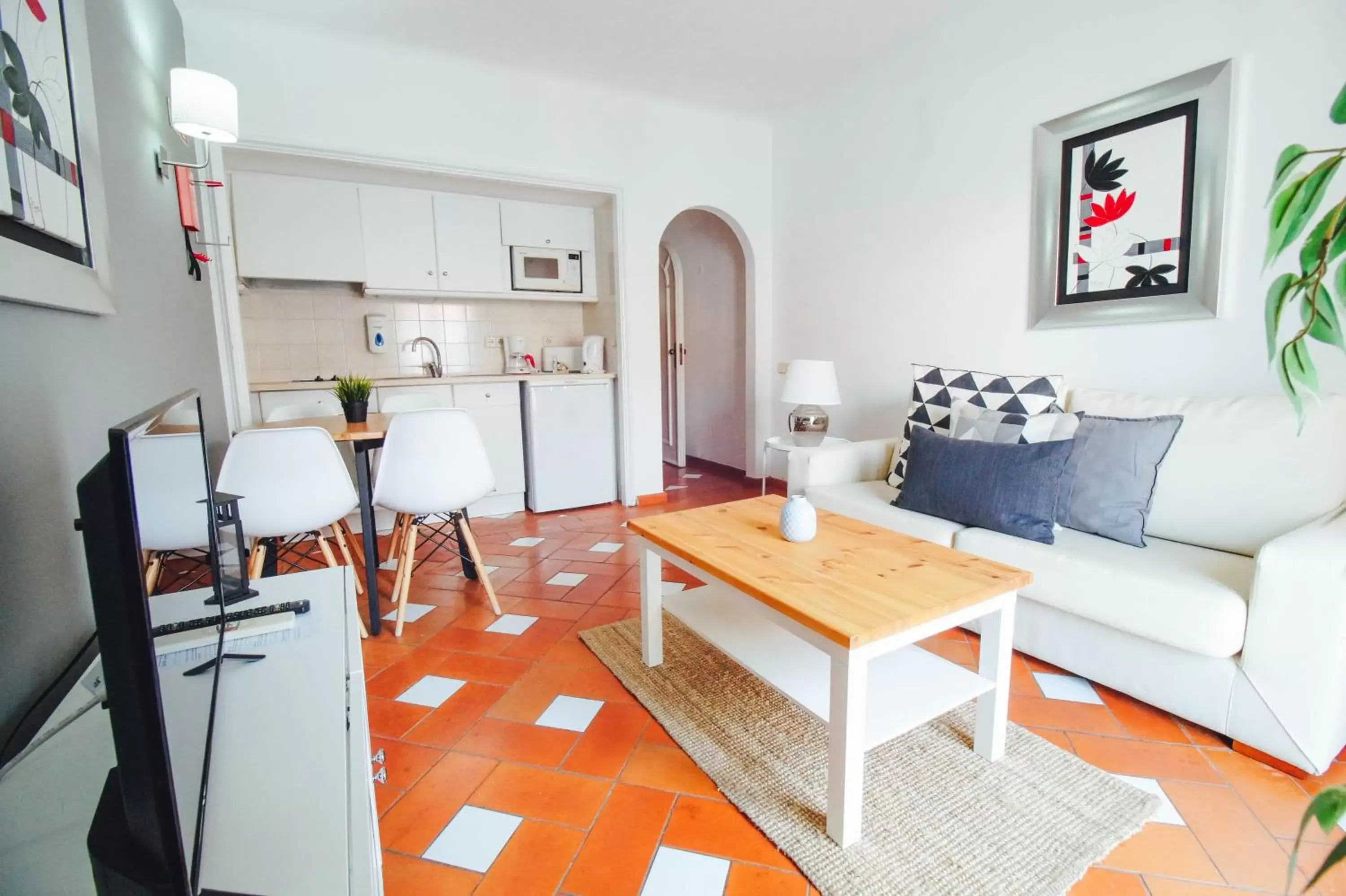 Living room in Baluarte da Vila Apartments