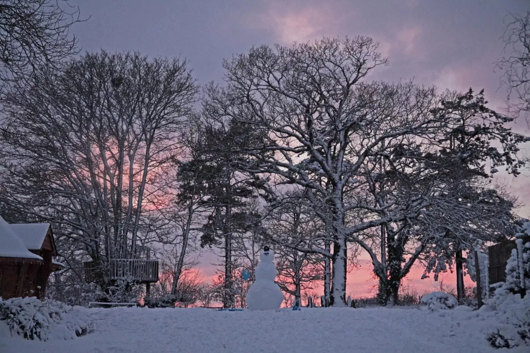 Winter in Lovaton Farmhouse