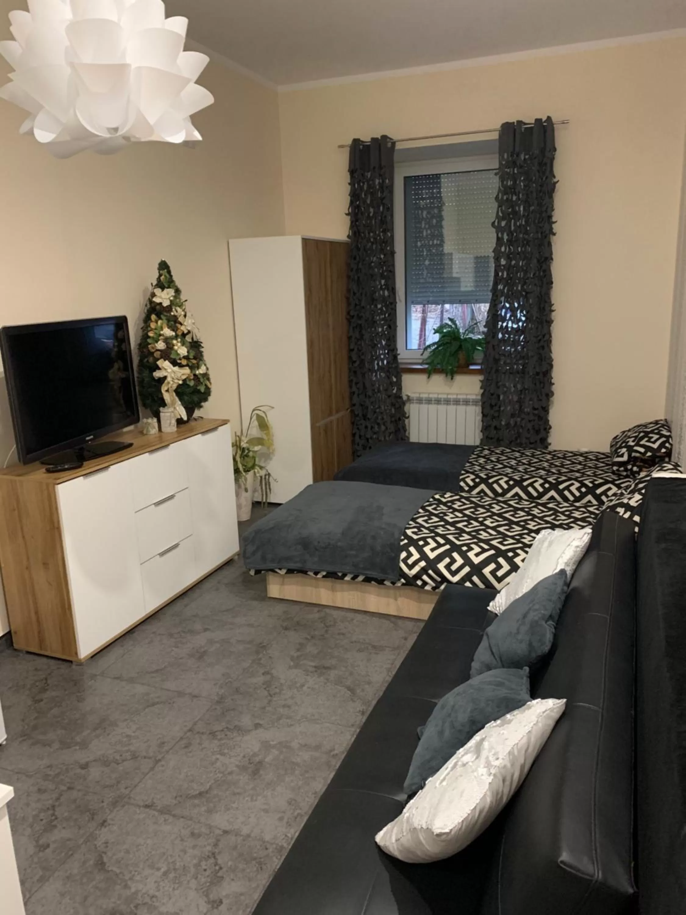 Bed in Sanktuarium Snu Apartments