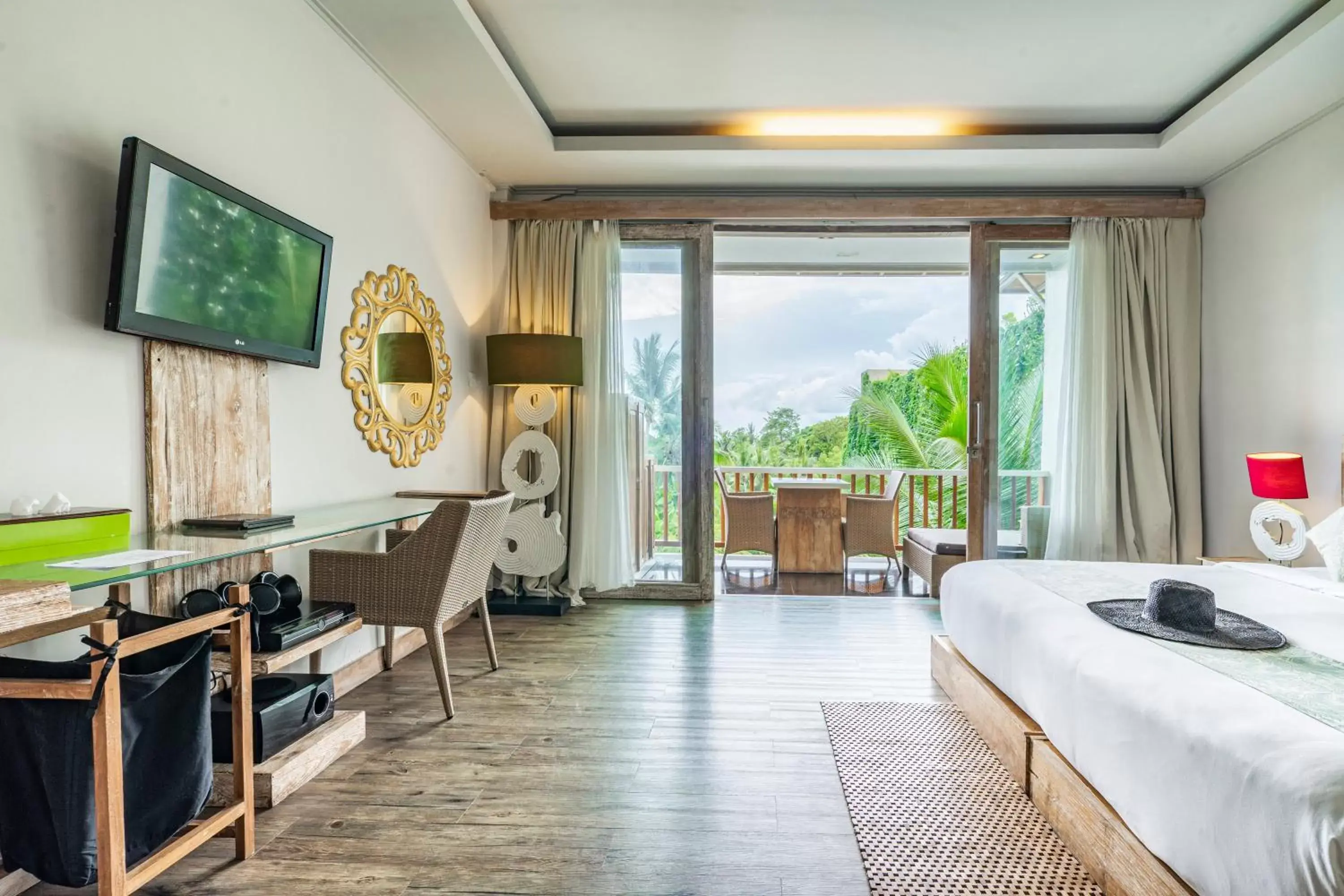 Bed in KajaNe Mua at Ubud Bali Bed in KajaNe Mua at Ubud Bali