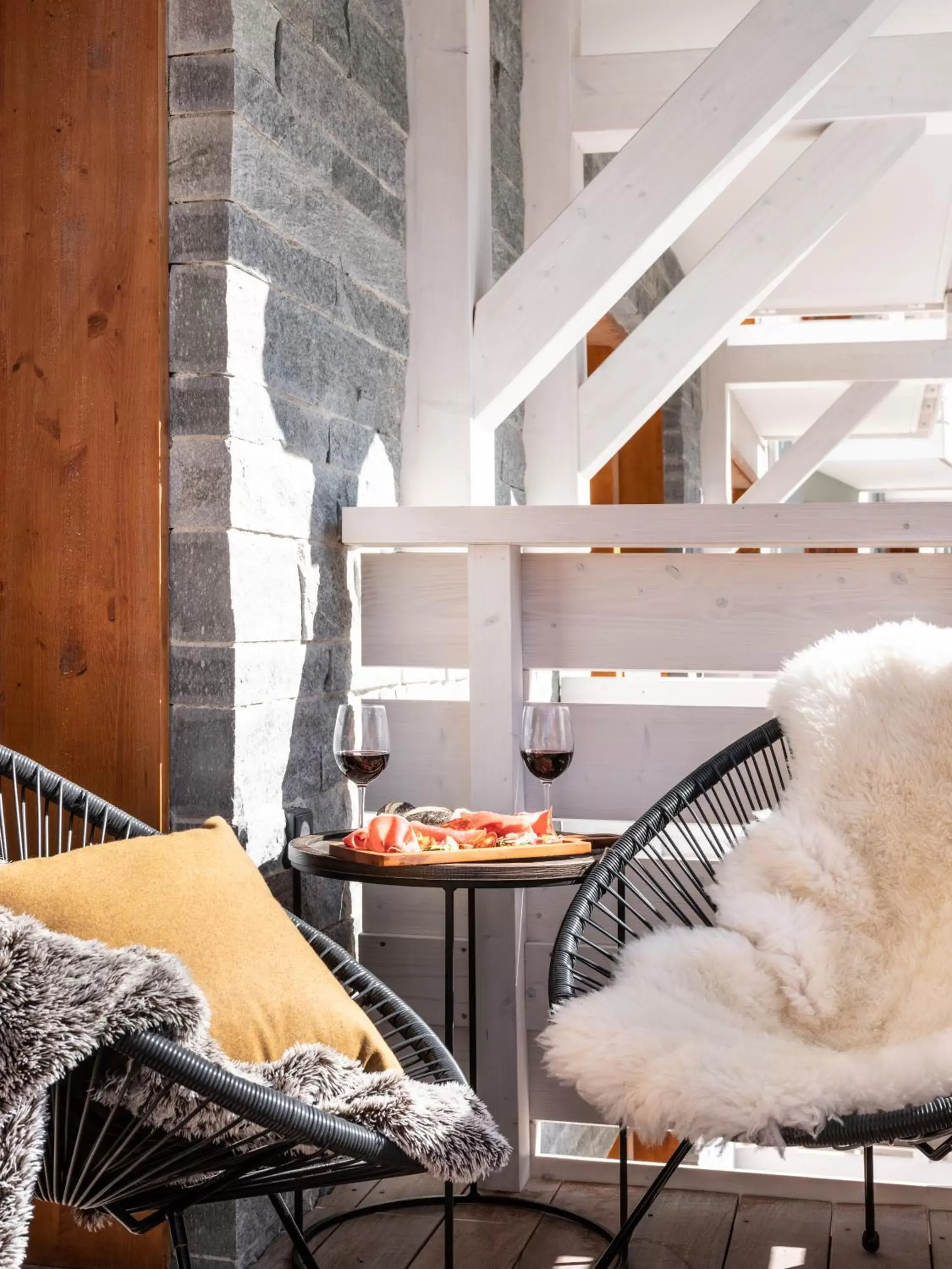 Balcony/Terrace in Ecrin Blanc Resort Courchevel