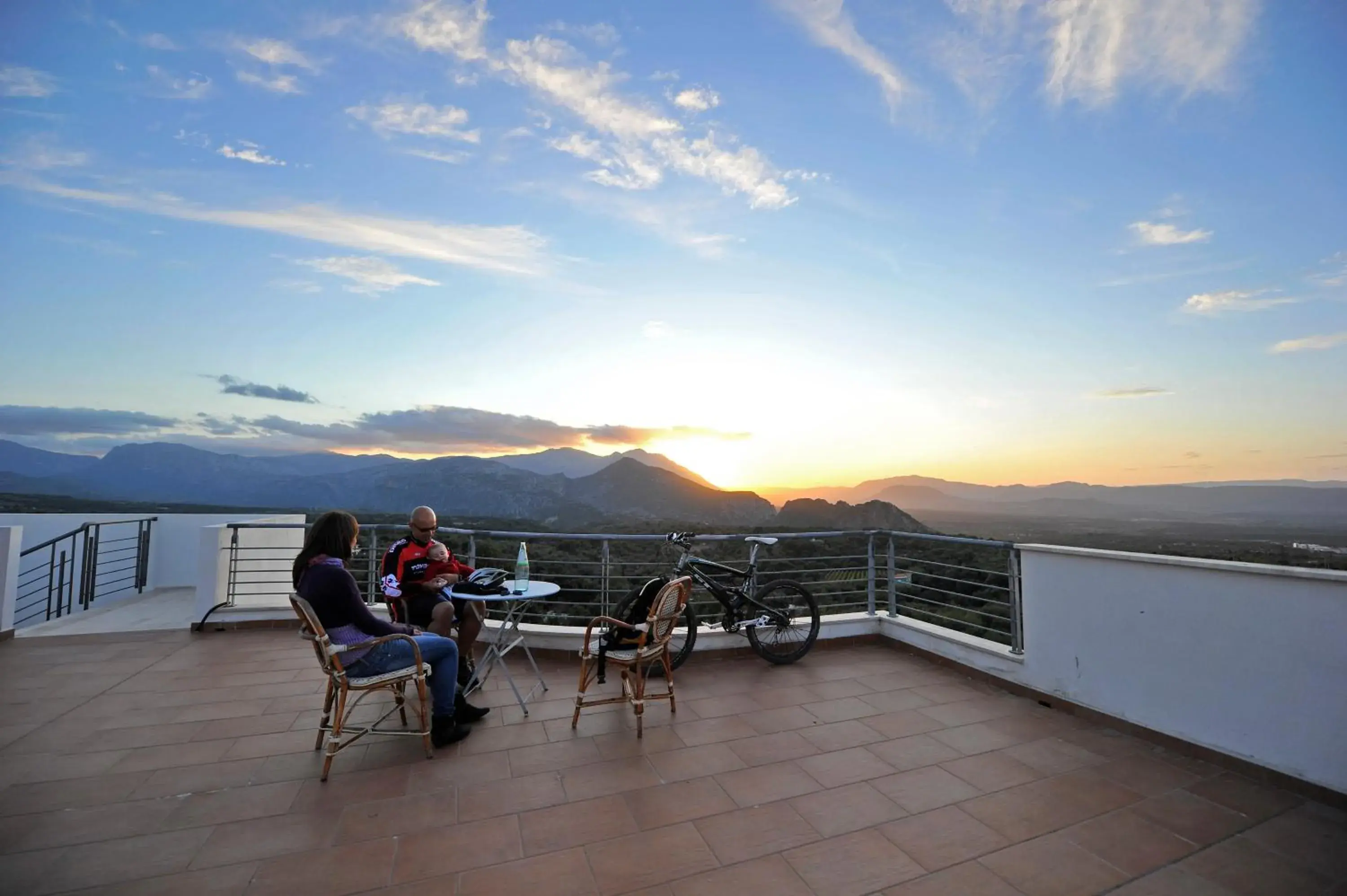 Balcony/Terrace, Sunrise/Sunset in Hotel Il Querceto