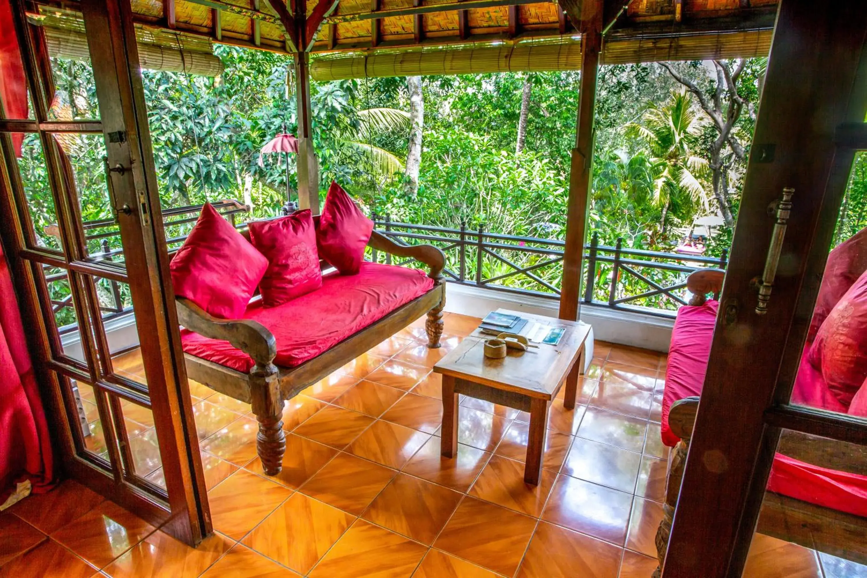 Balcony/Terrace in Swasti Eco Cottages