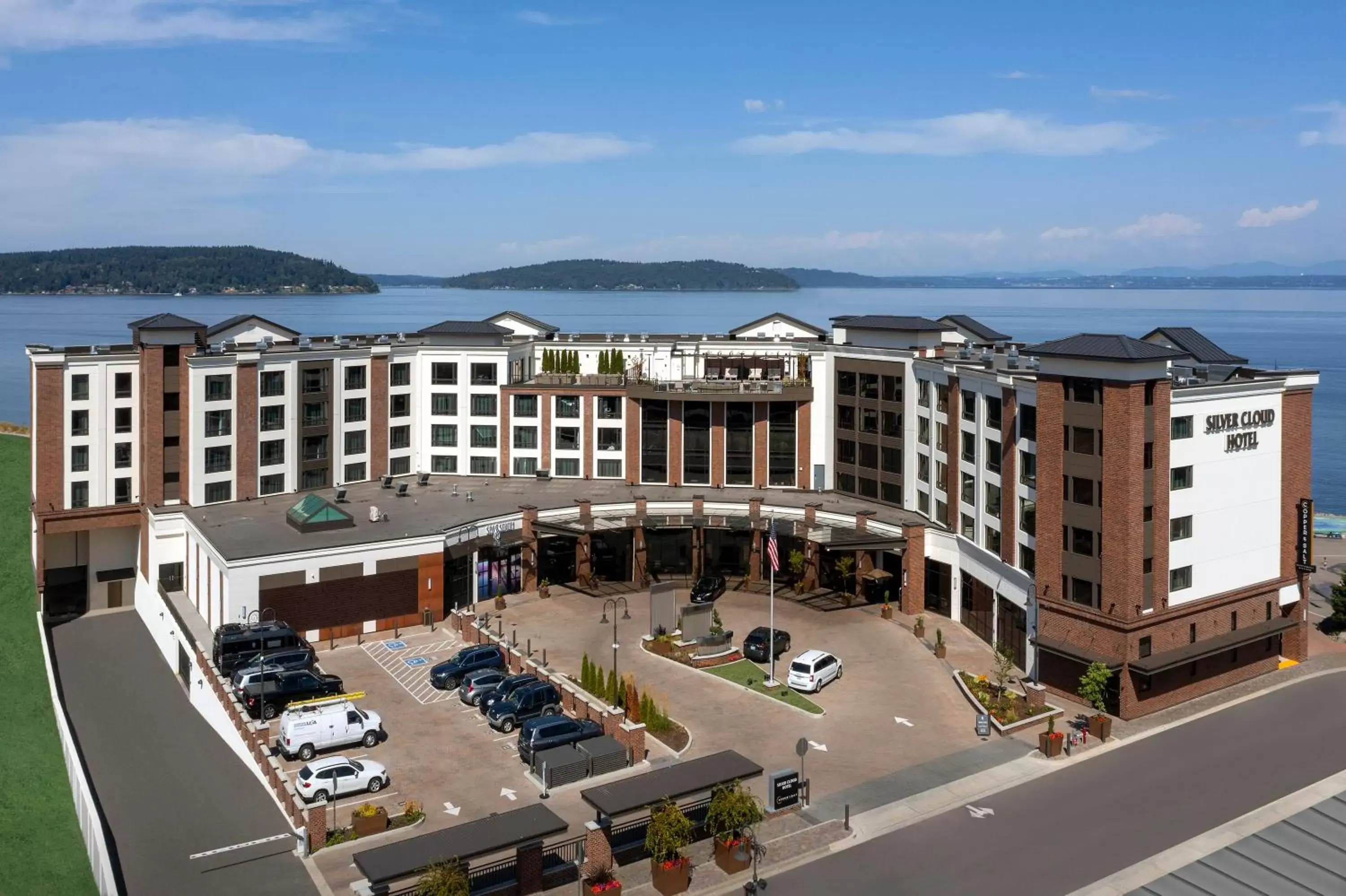 Property building, Bird's-eye View in Silver Cloud Hotel Tacoma at Point Ruston Waterfront