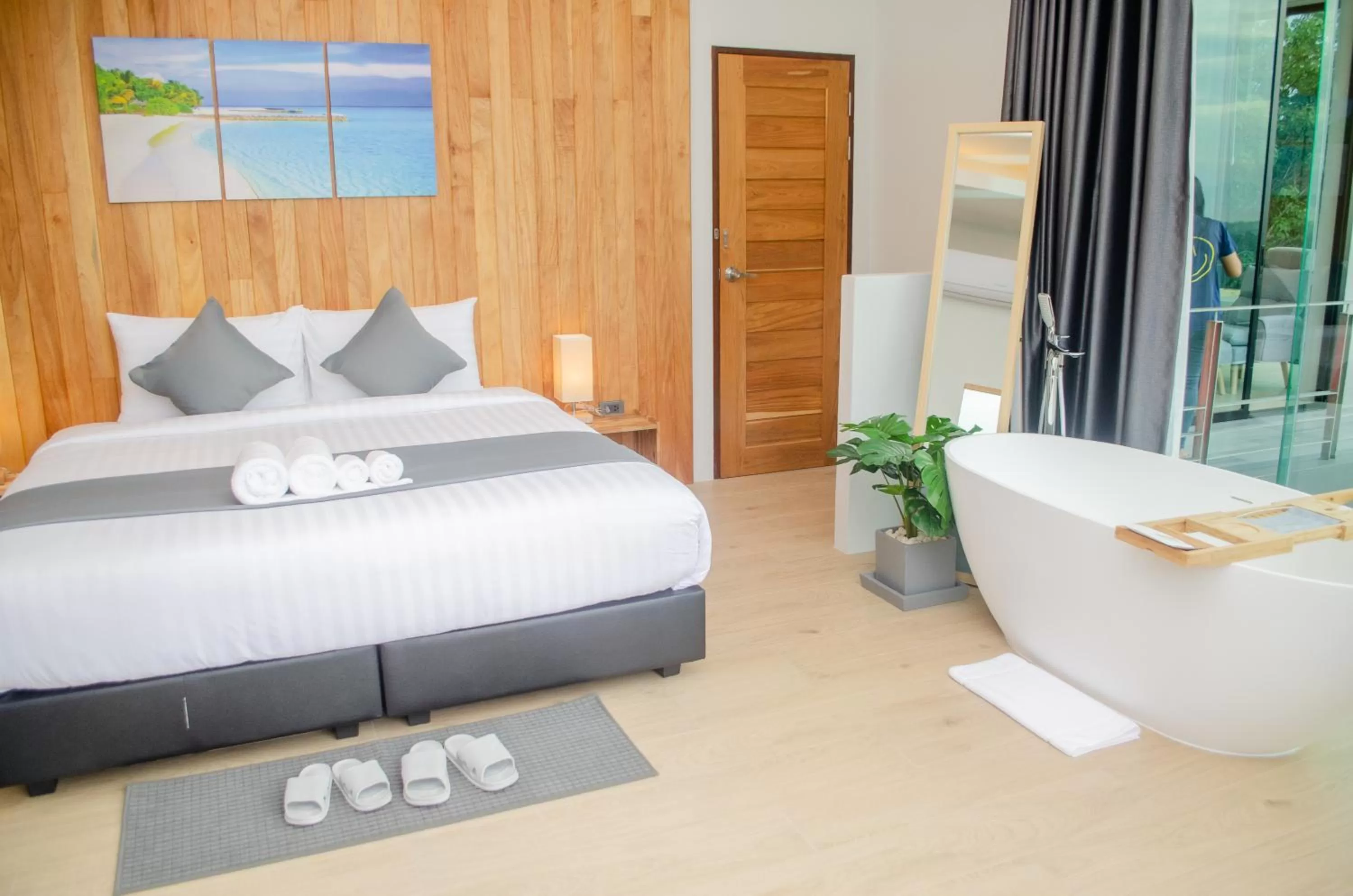 Bed in Ao Luek Panoramic Pool-SHA Plus