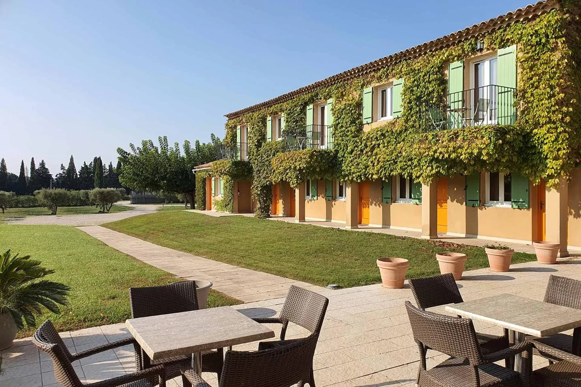 Balcony/Terrace in Hotel Terriciaë aux portes de Maussane les Alpilles