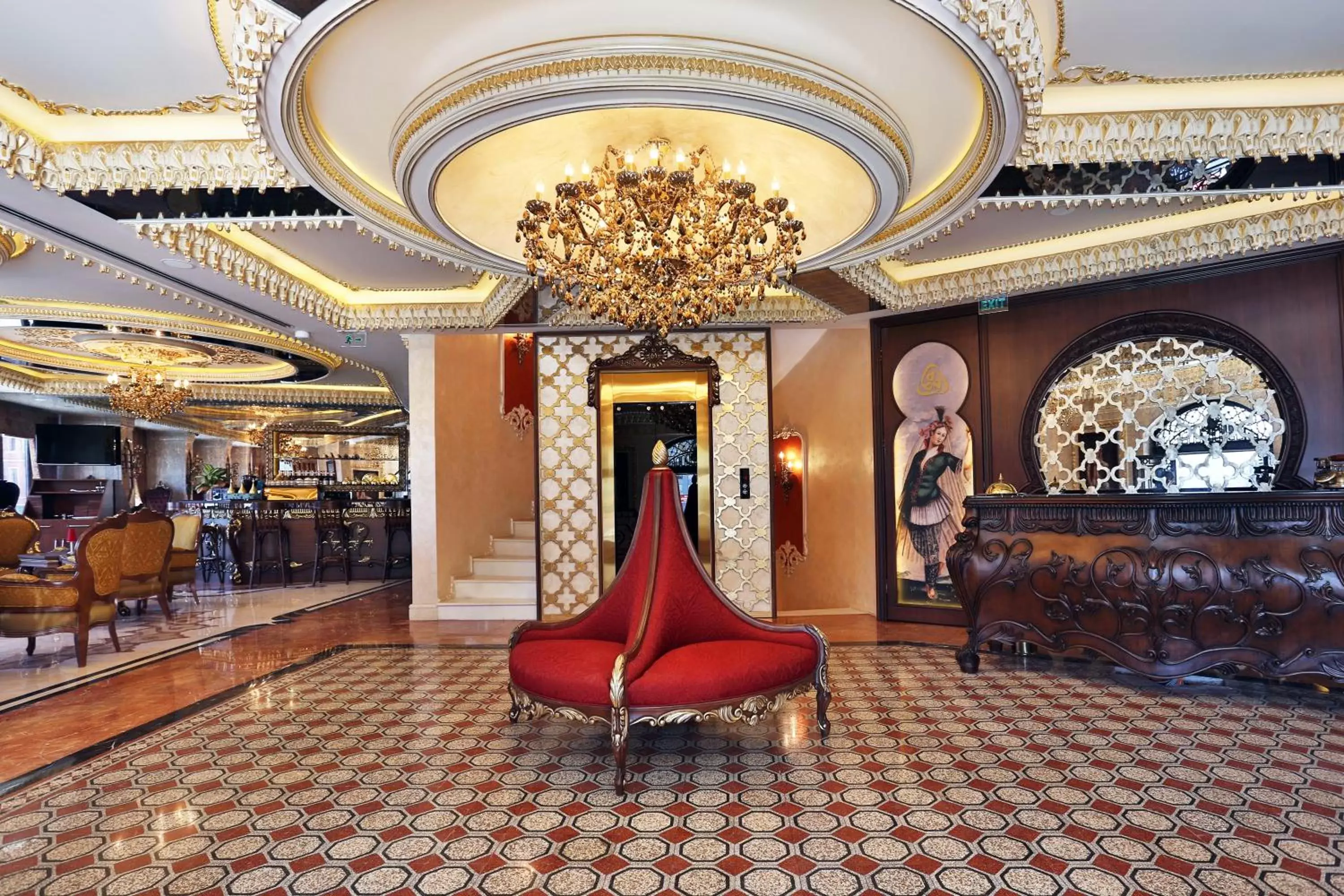 Lobby or reception, Lobby/Reception in Daru Sultan Hotels Galata