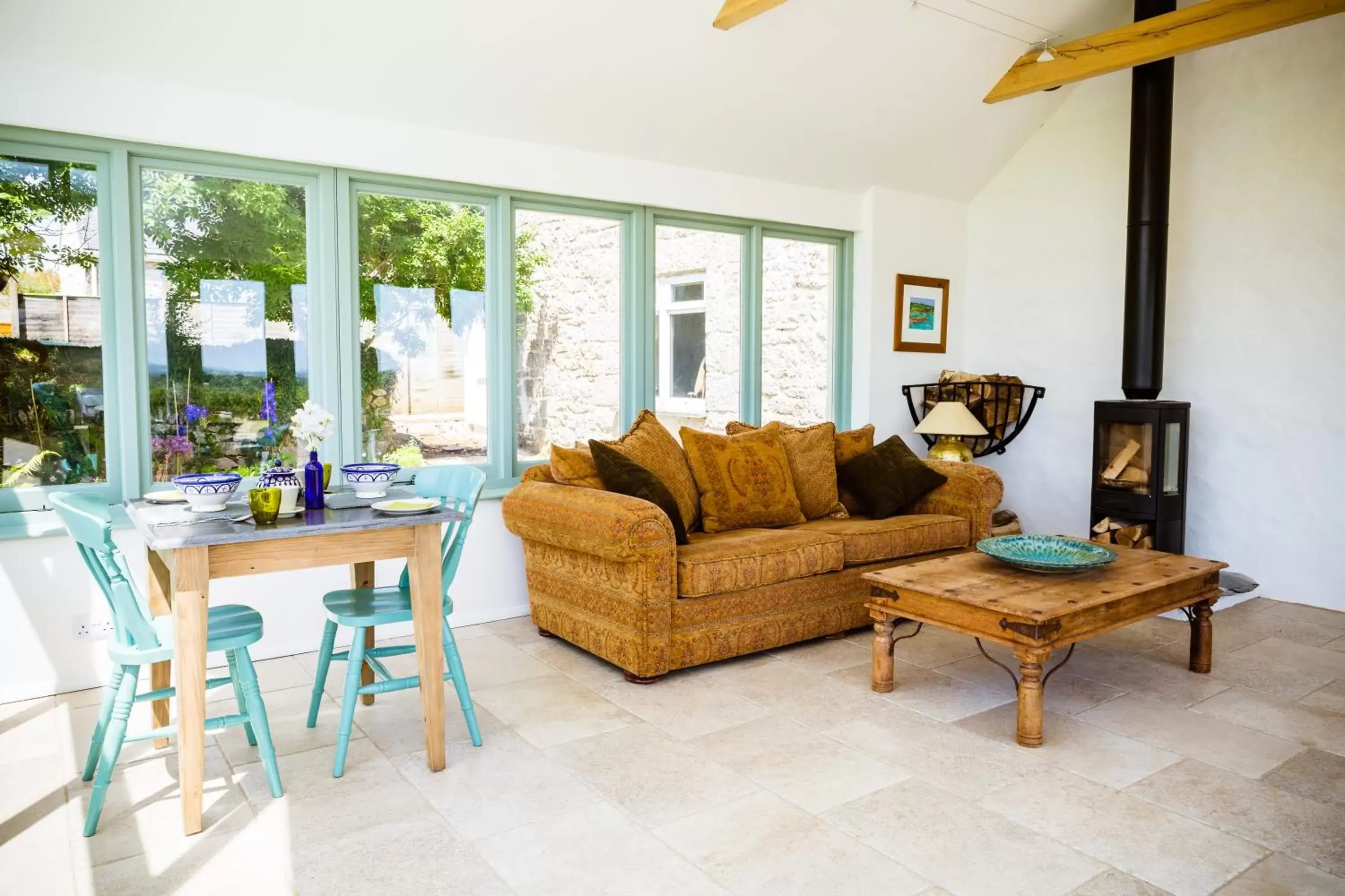 Living room, Seating Area in Fig Tree House