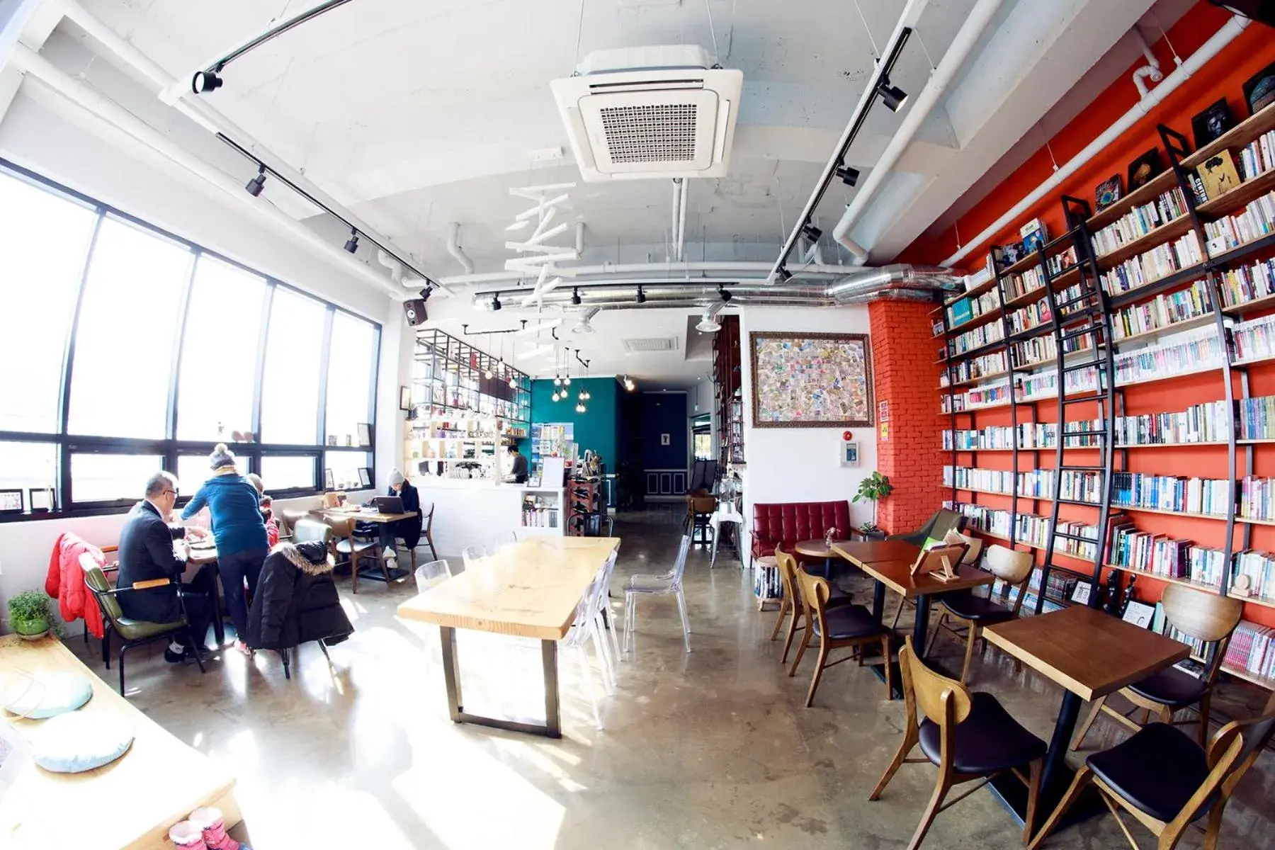 Library, Restaurant/Places to Eat in Andong Poong-gyung HOSTEL n LIBRARY