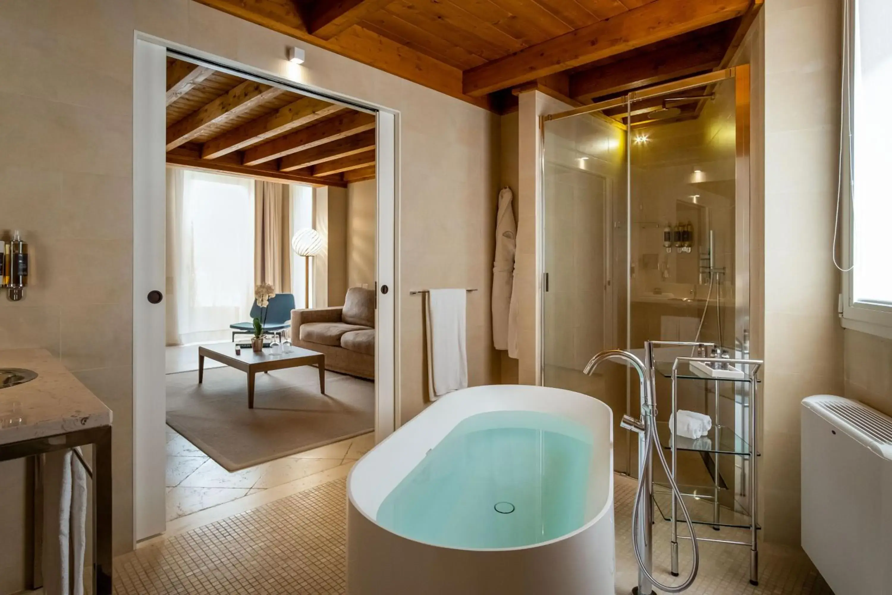 Bathroom in La Fiermontina - luxury home hotel