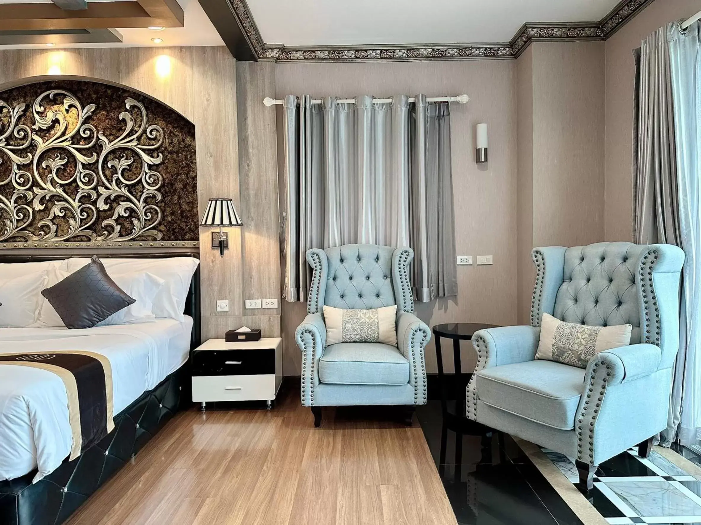 Bed in KTK Pattaya Hotel & Residence