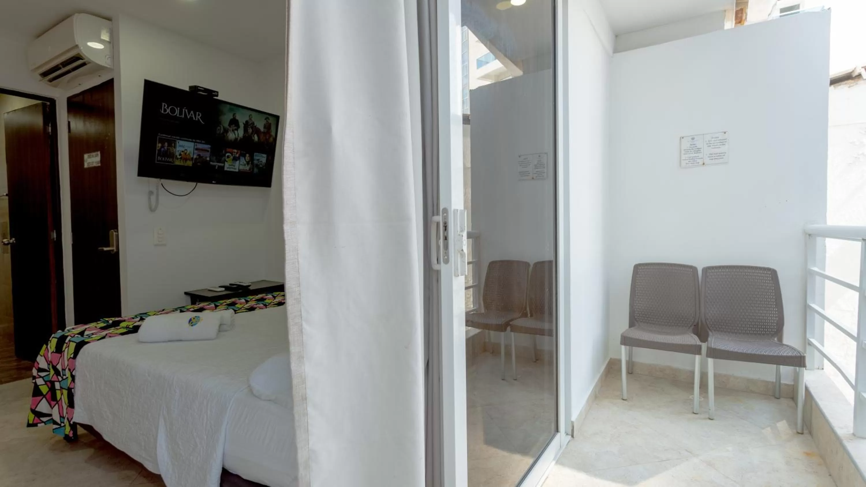 Balcony/Terrace, Bed in Hollywood Beach Suite