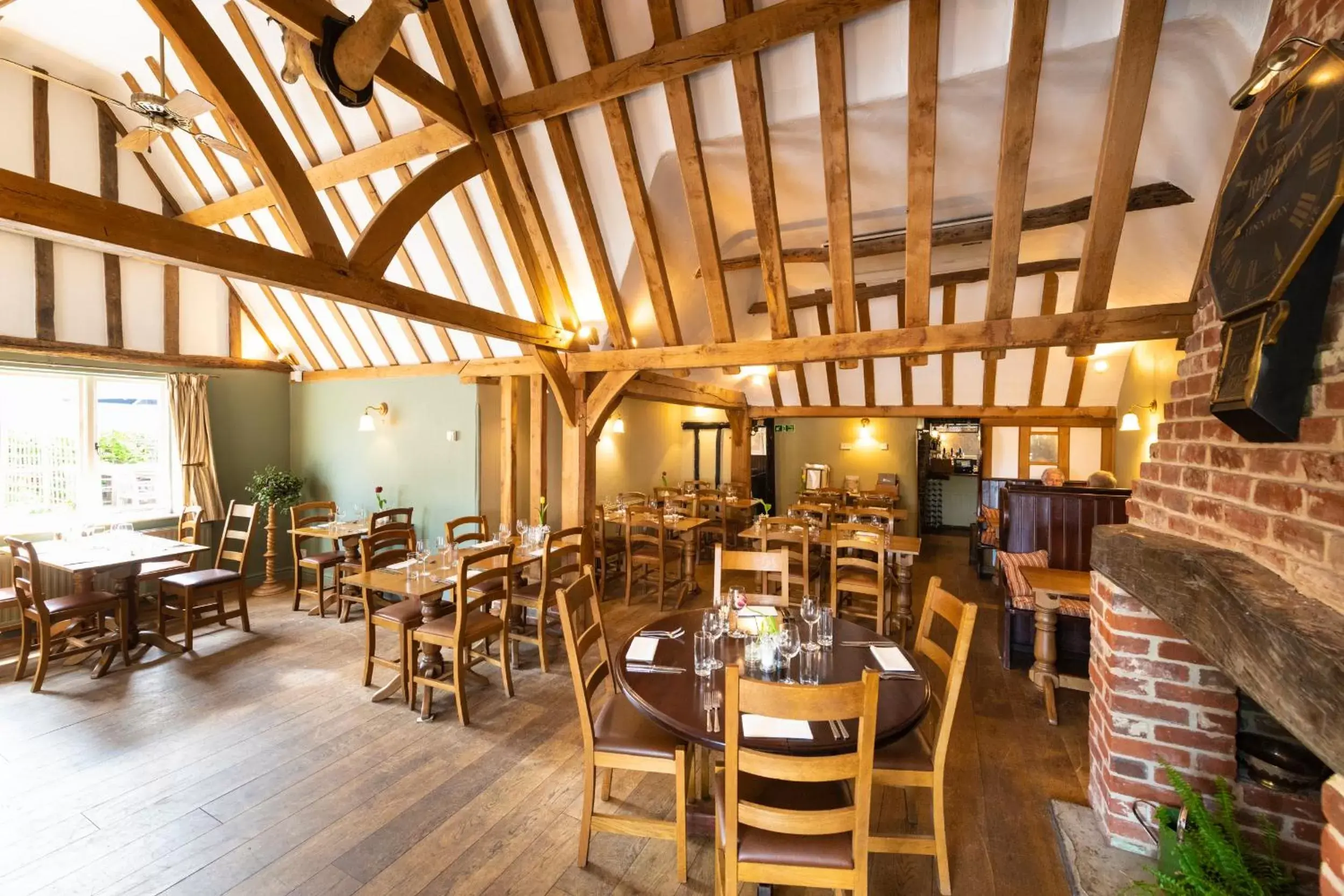 Dining area, Restaurant/Places to Eat in The Red Lion Hinxton