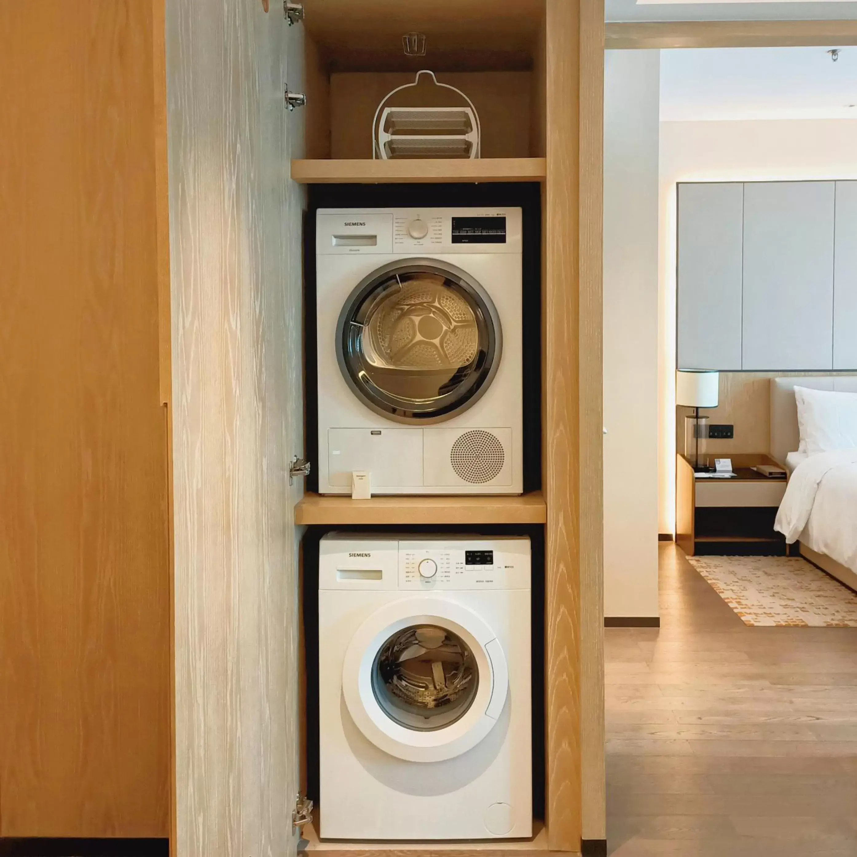 washing machine, Bathroom in Marriott Executive Apartments Chongqing