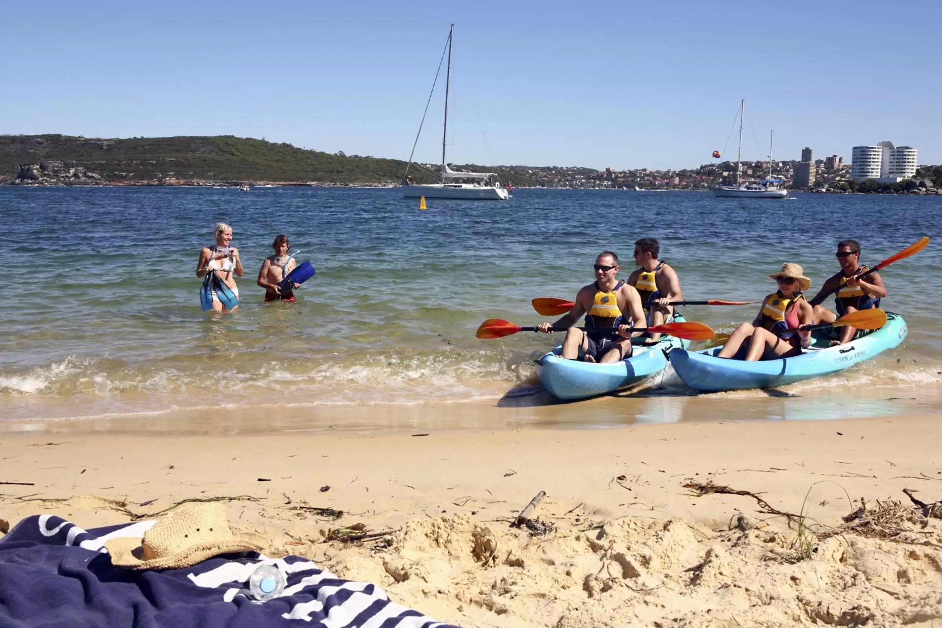 Canoeing, Beach in Q Station