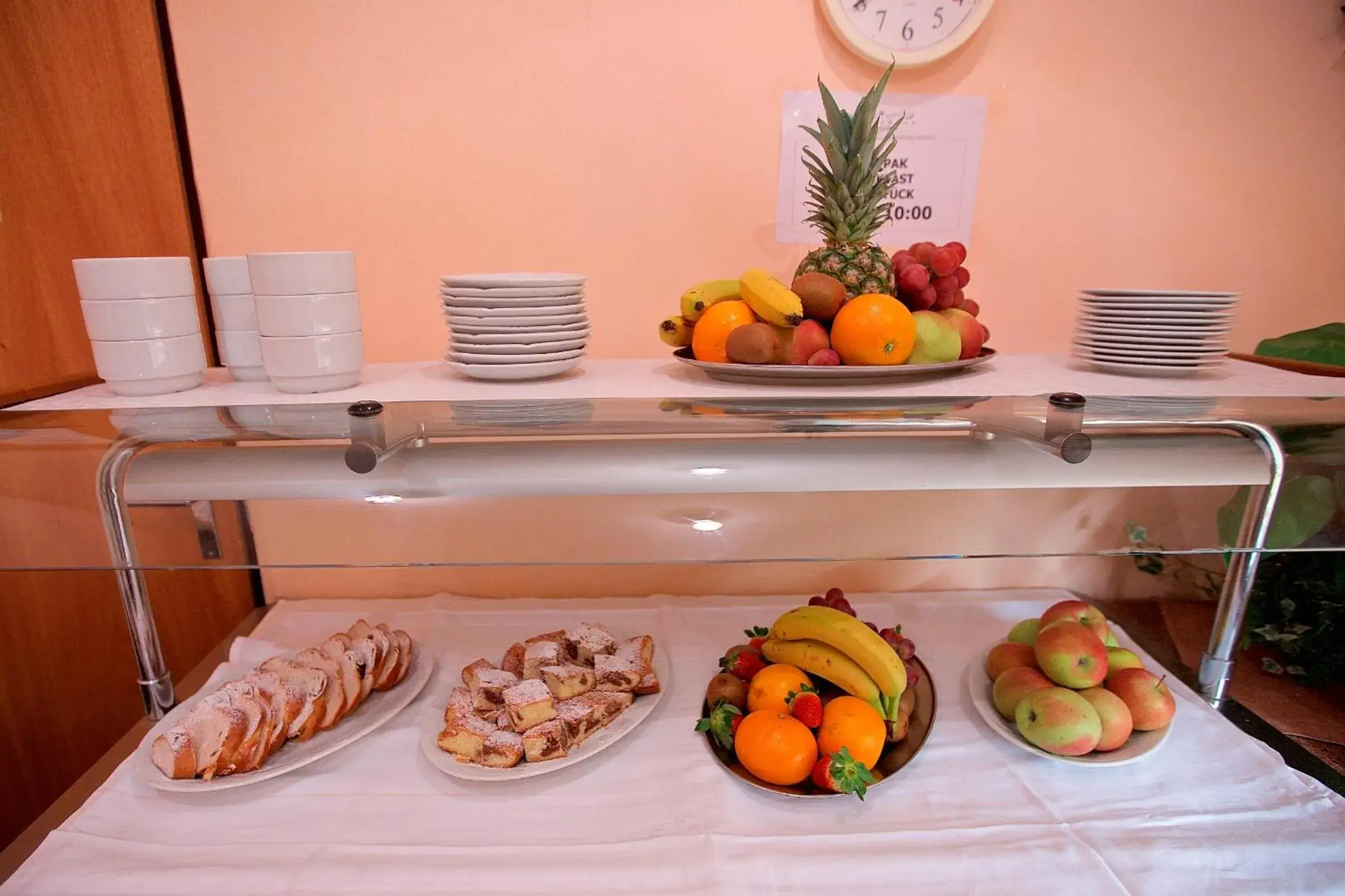 Buffet breakfast, Food in Hotel Olga