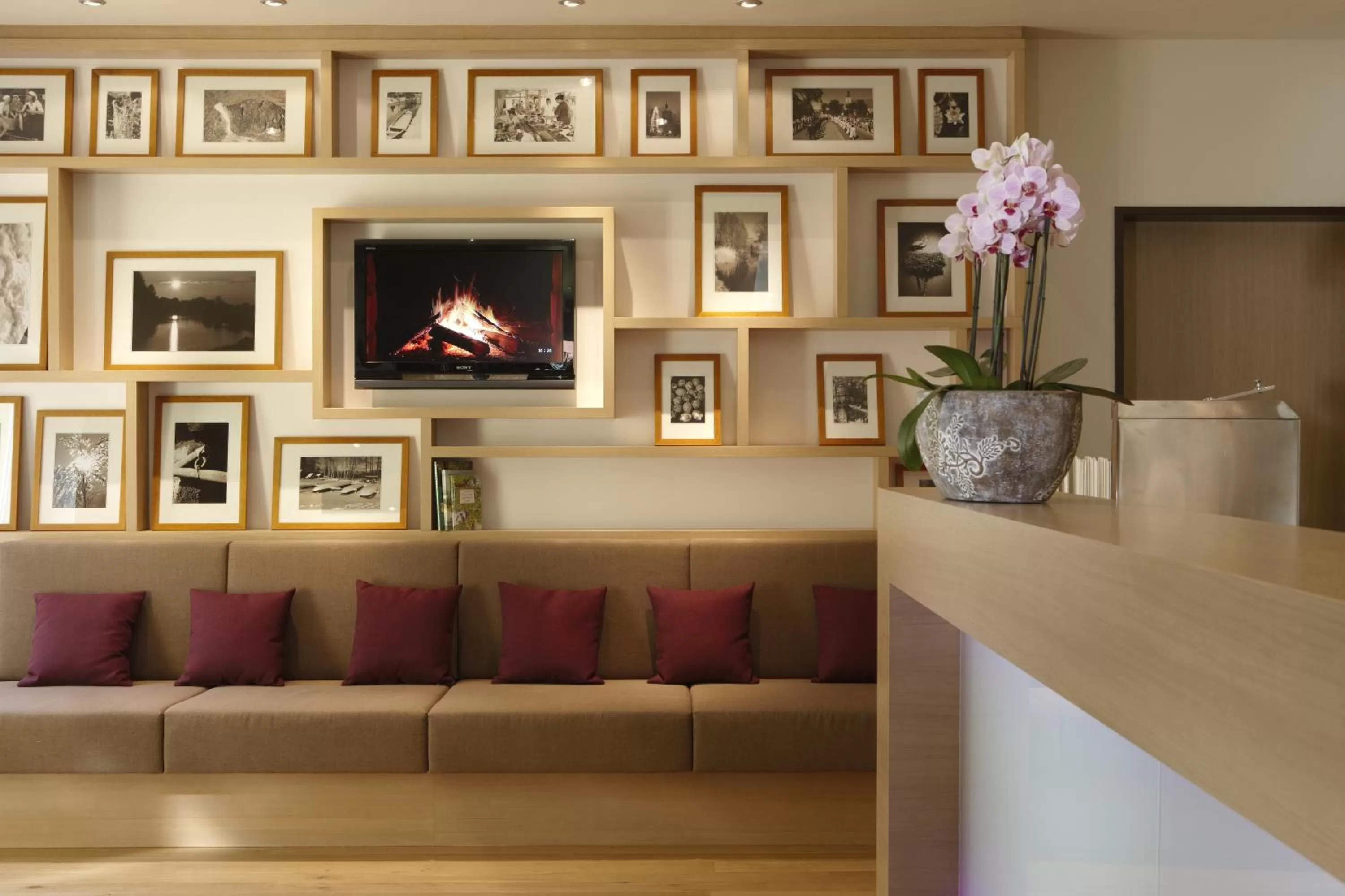 Lobby or reception in Logis Hôtel Kur- und Wellnesshaus Spree Balance