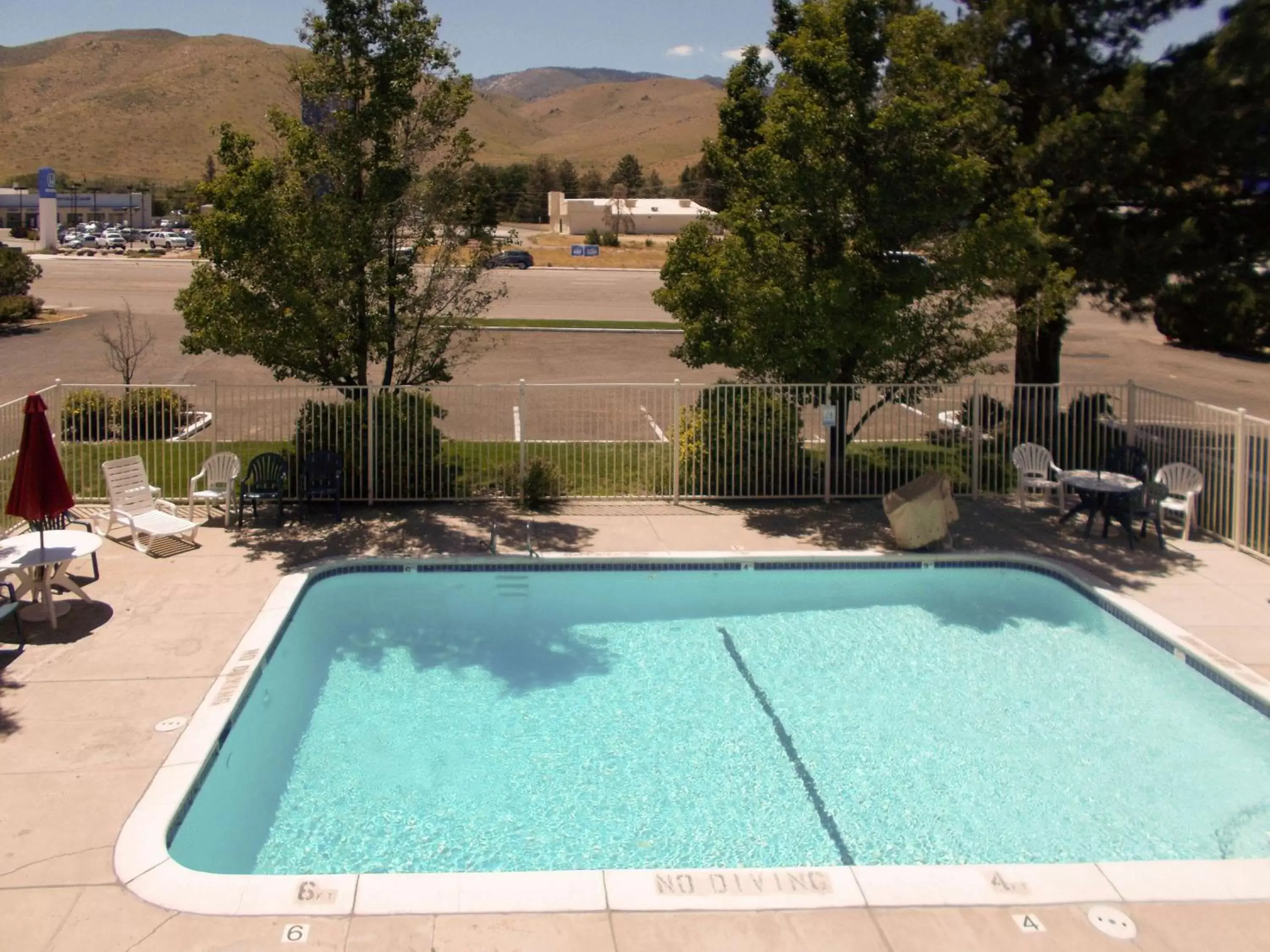 Pool view, Swimming Pool in Motel 6-Carson City, NV