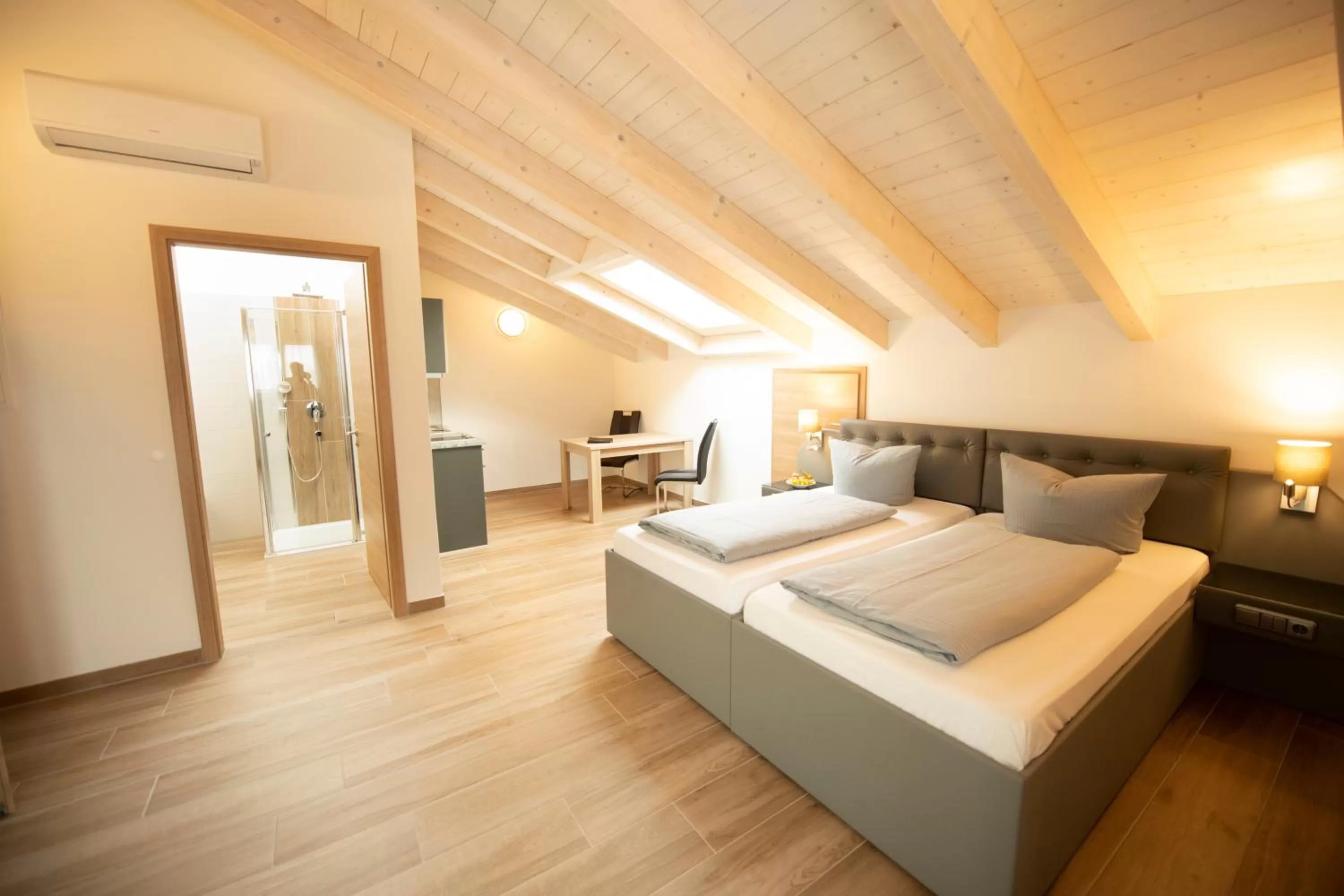 Photo of the whole room, Bed in Stadthotel Donauwörth