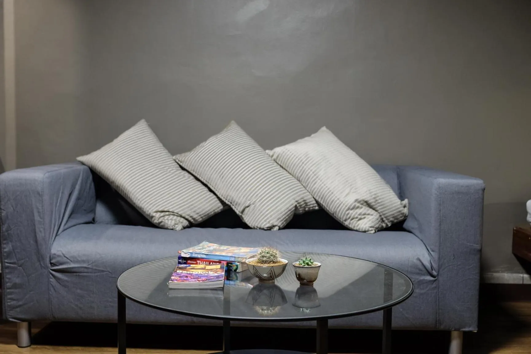 Seating area in In a Box Hostel