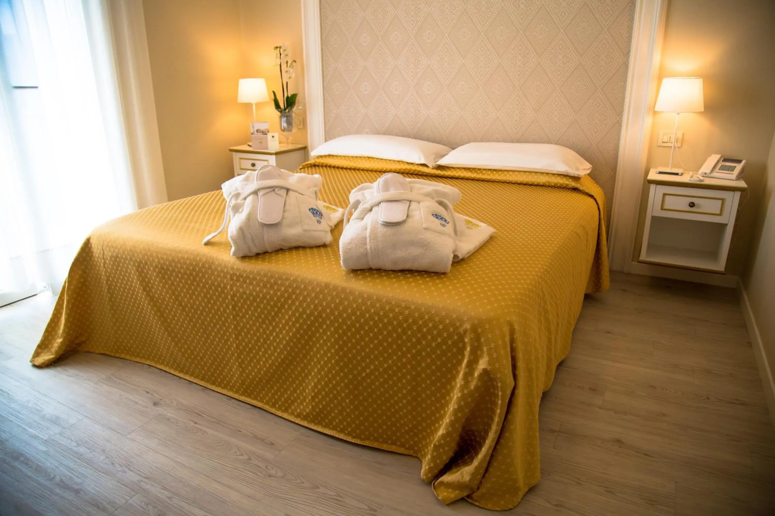 Bed in Hotel Terme Principe