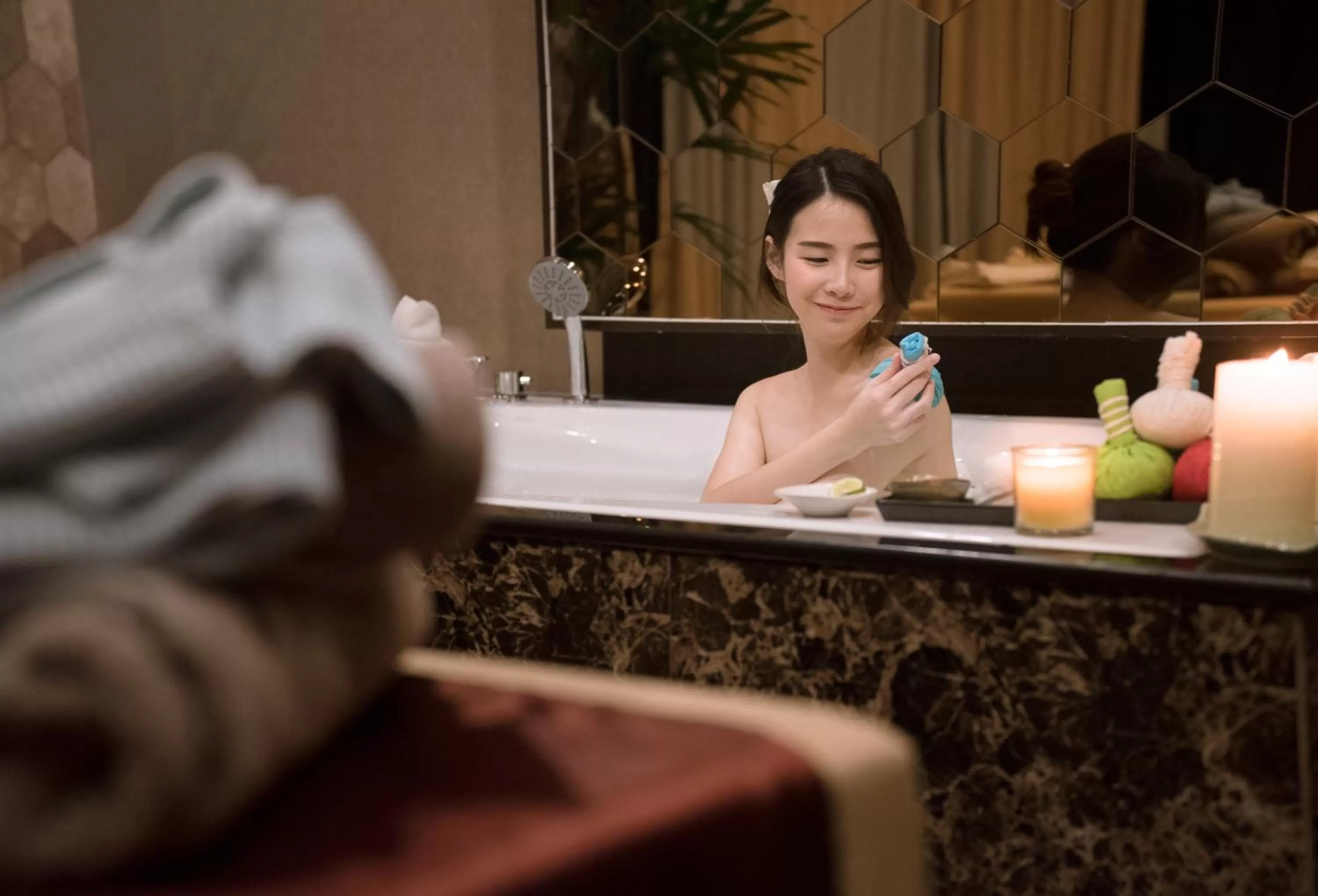 Hot Tub in North Hill City Resort