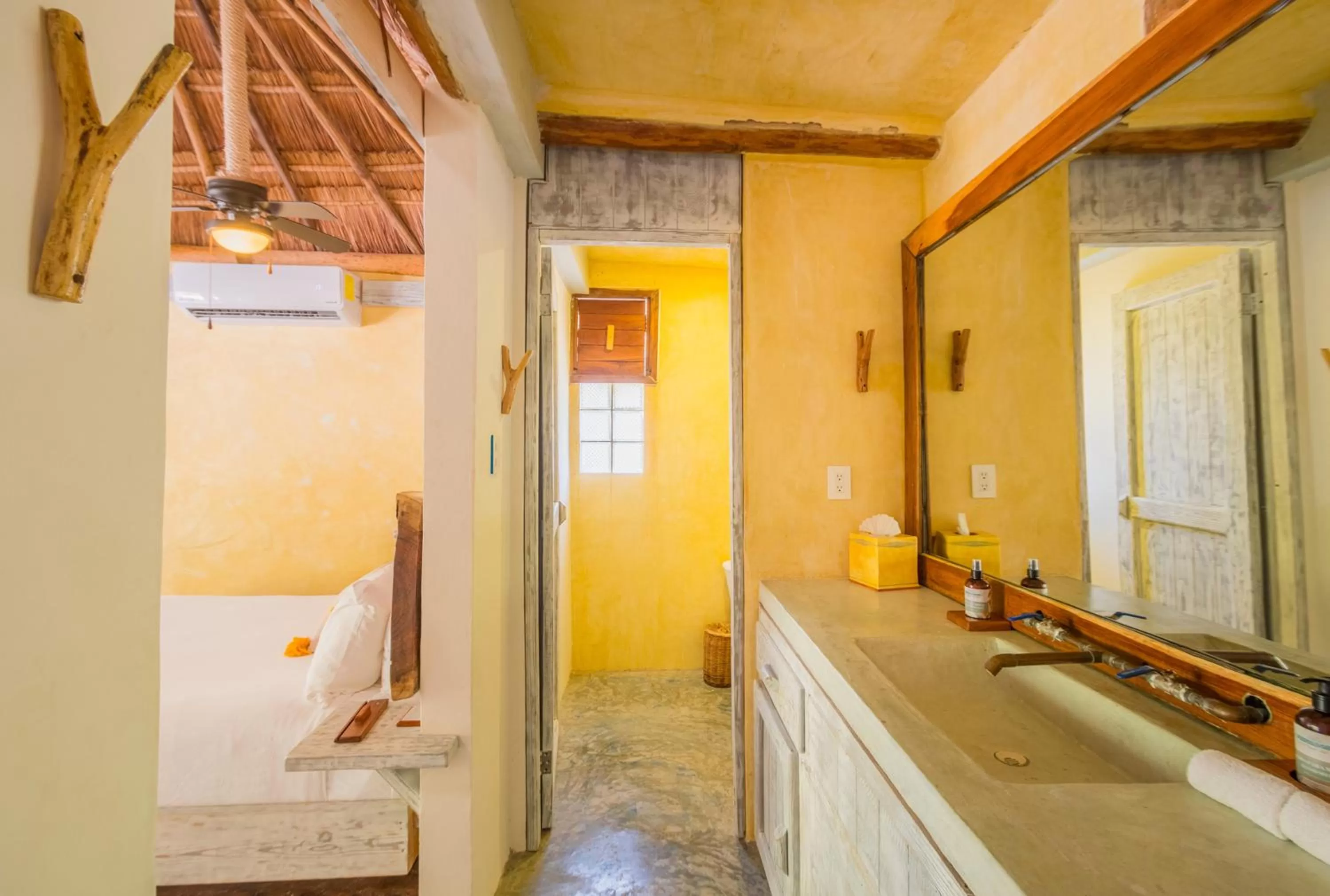 Bathroom in Villa Pescadores Tulum-Beachfront hotel by Ahau Collection
