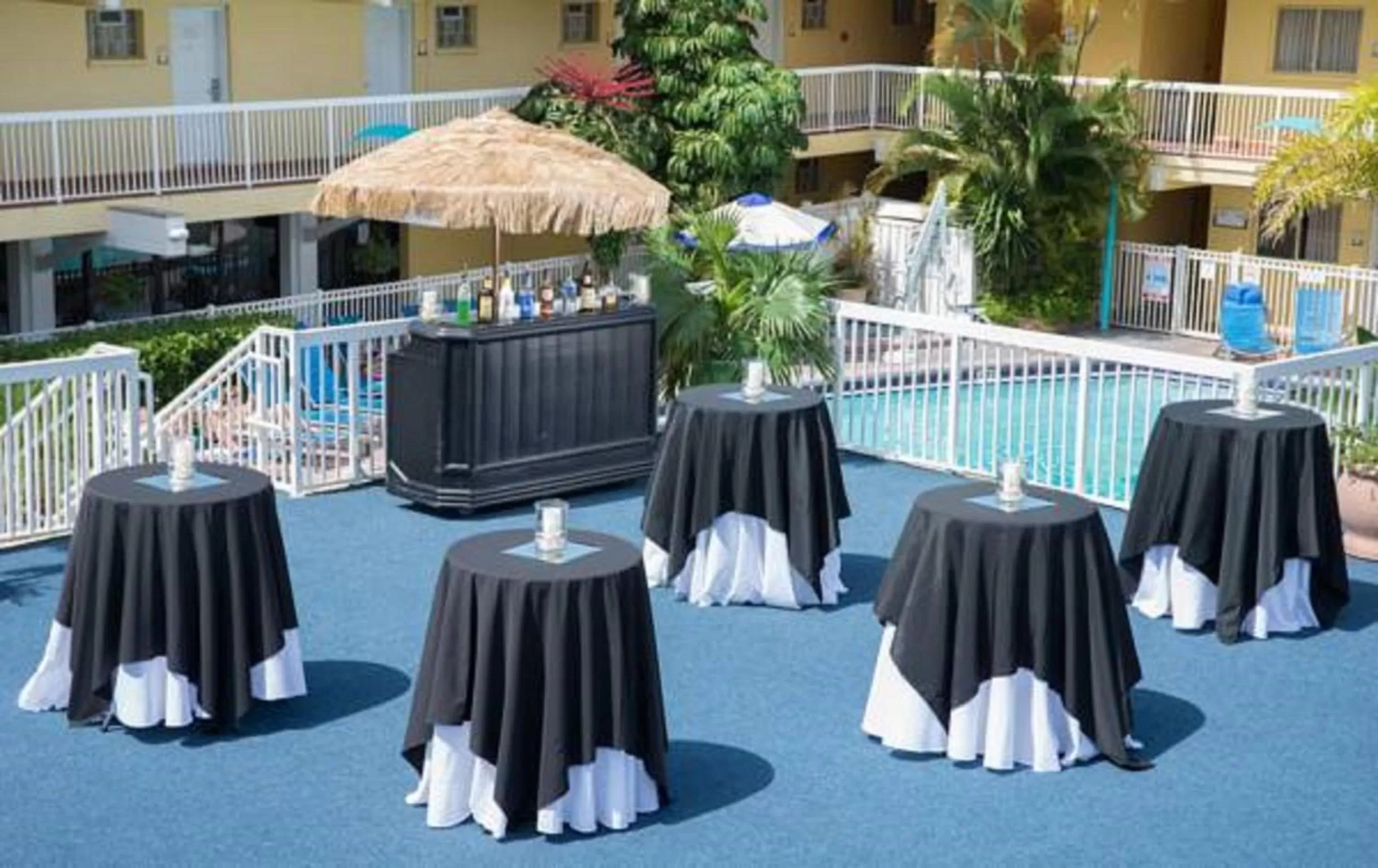 Patio in Bilmar Beach Resort