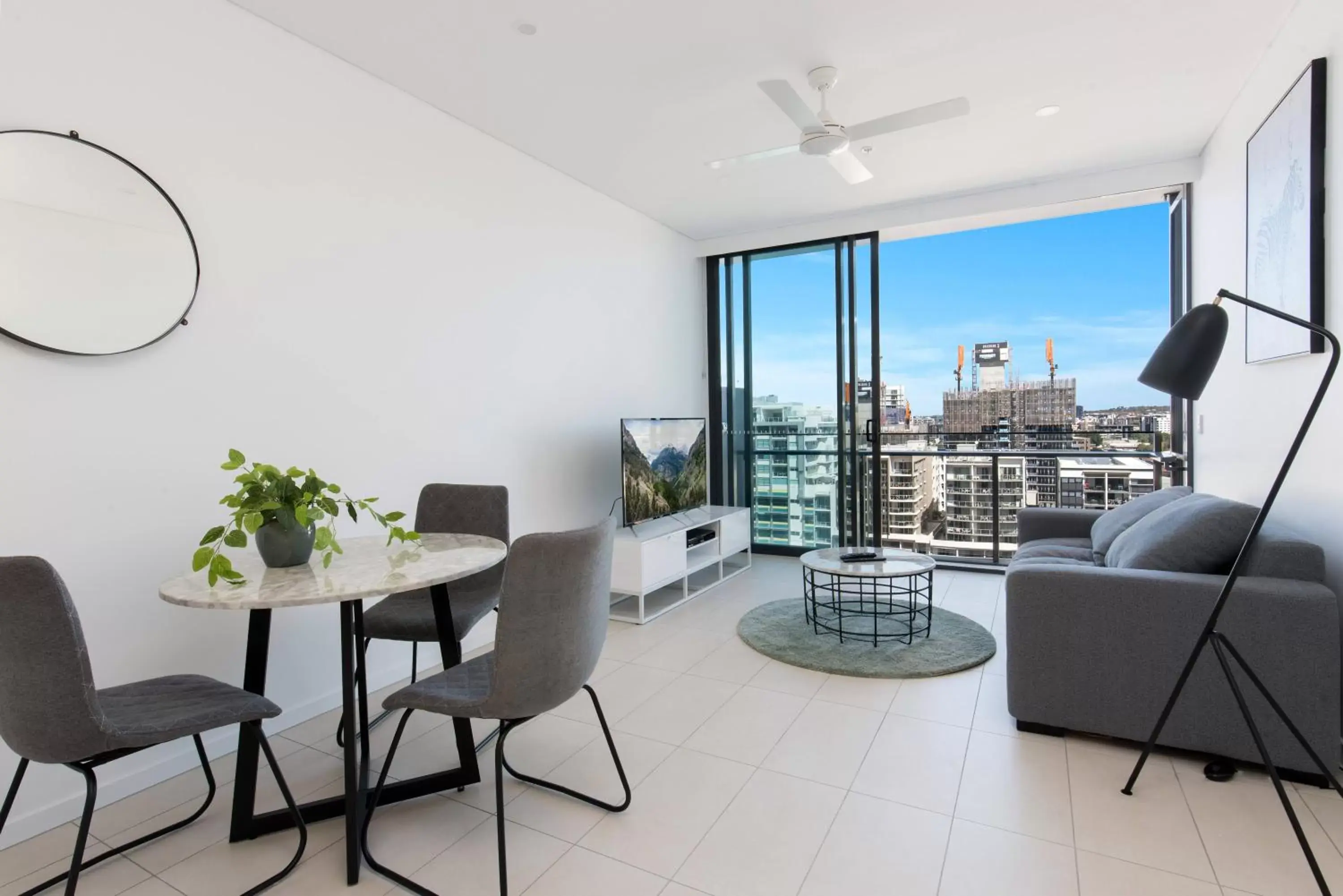 Living room in Hope Street Apartments by CLLIX