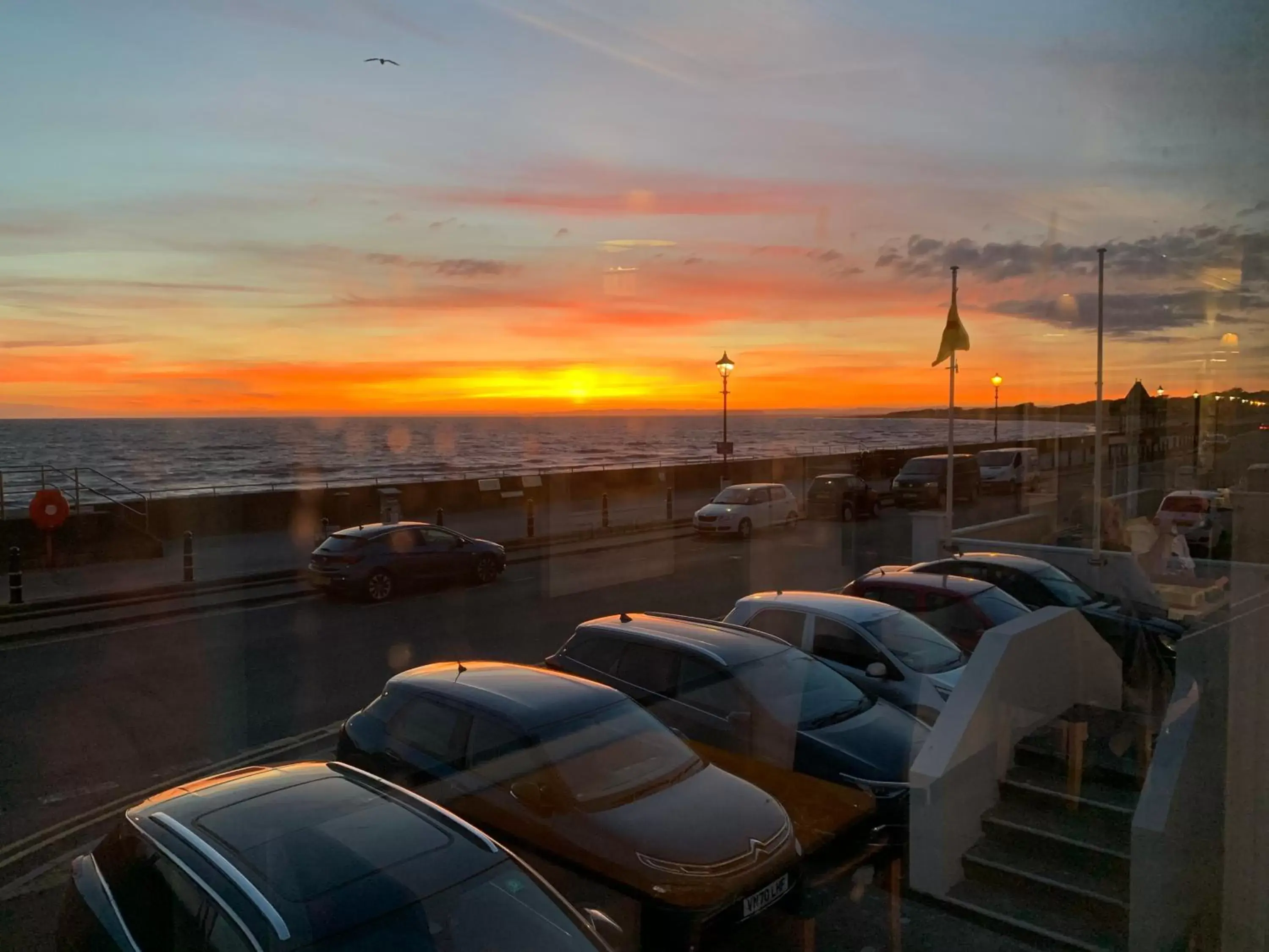 Sea view, Sunrise/Sunset in The Royal Clarence Hotel (on the Seafront)