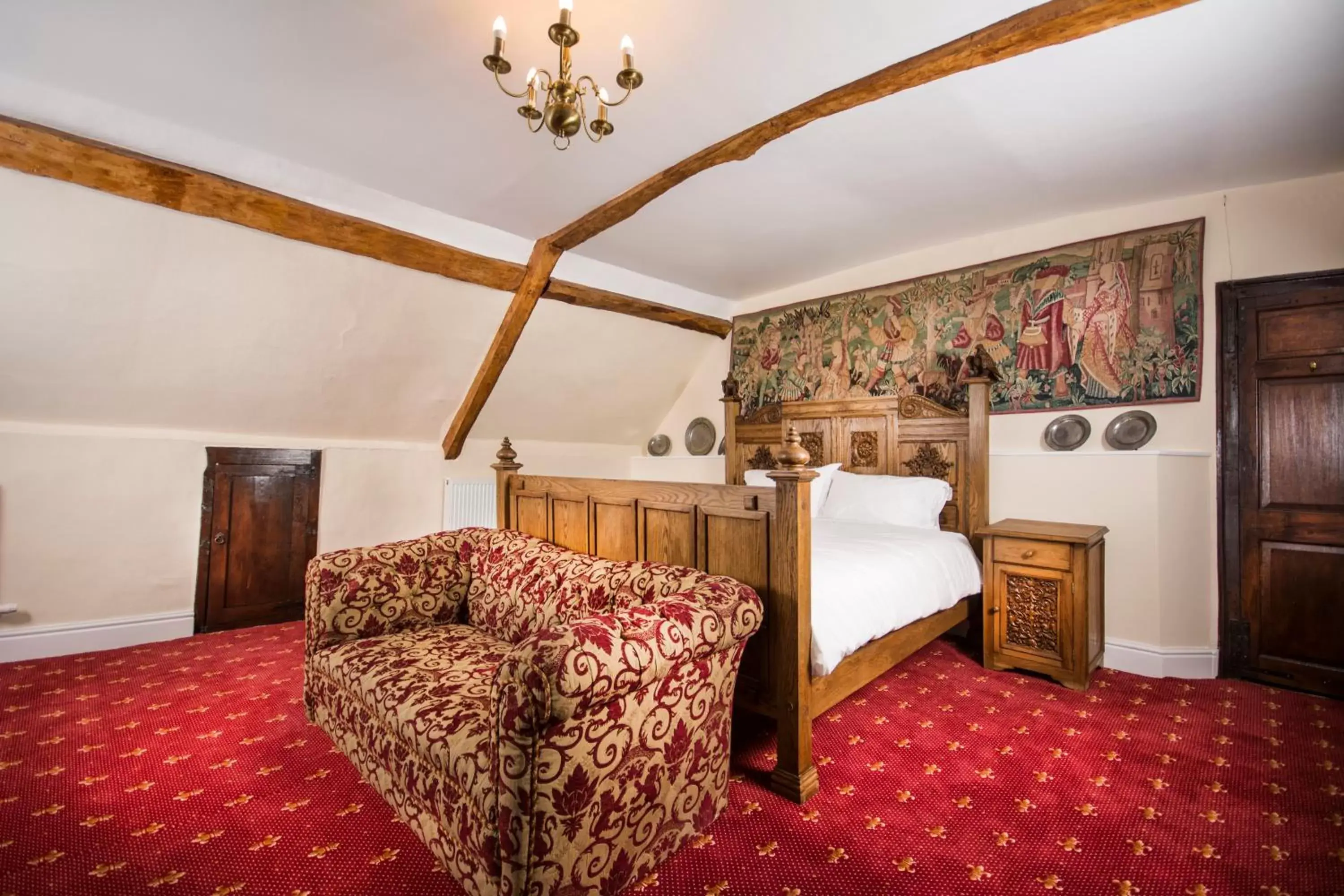 Bedroom, Bed in Appleby Castle