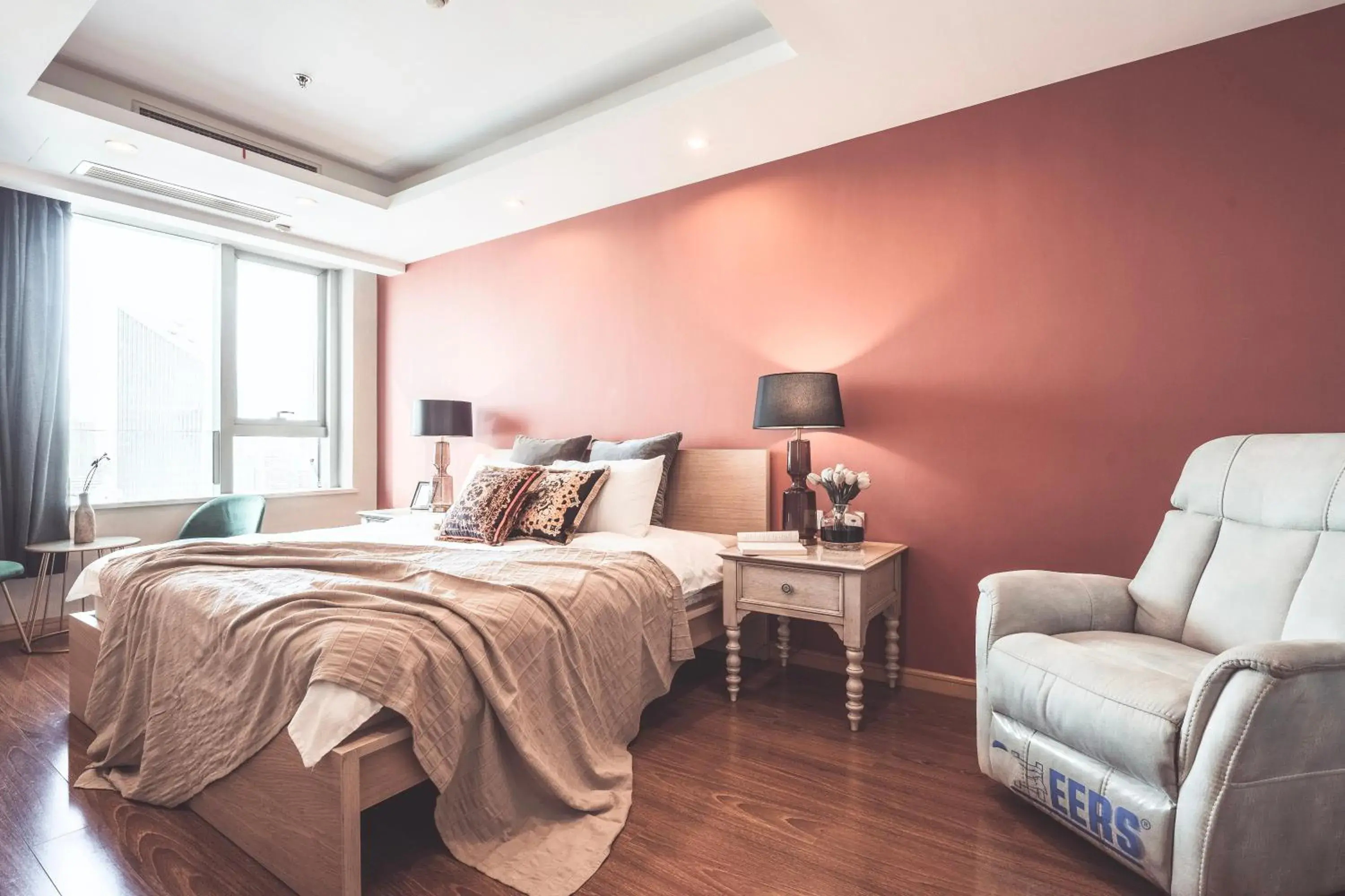 Bed in Tianjin G'apartment - Five Great Avenues