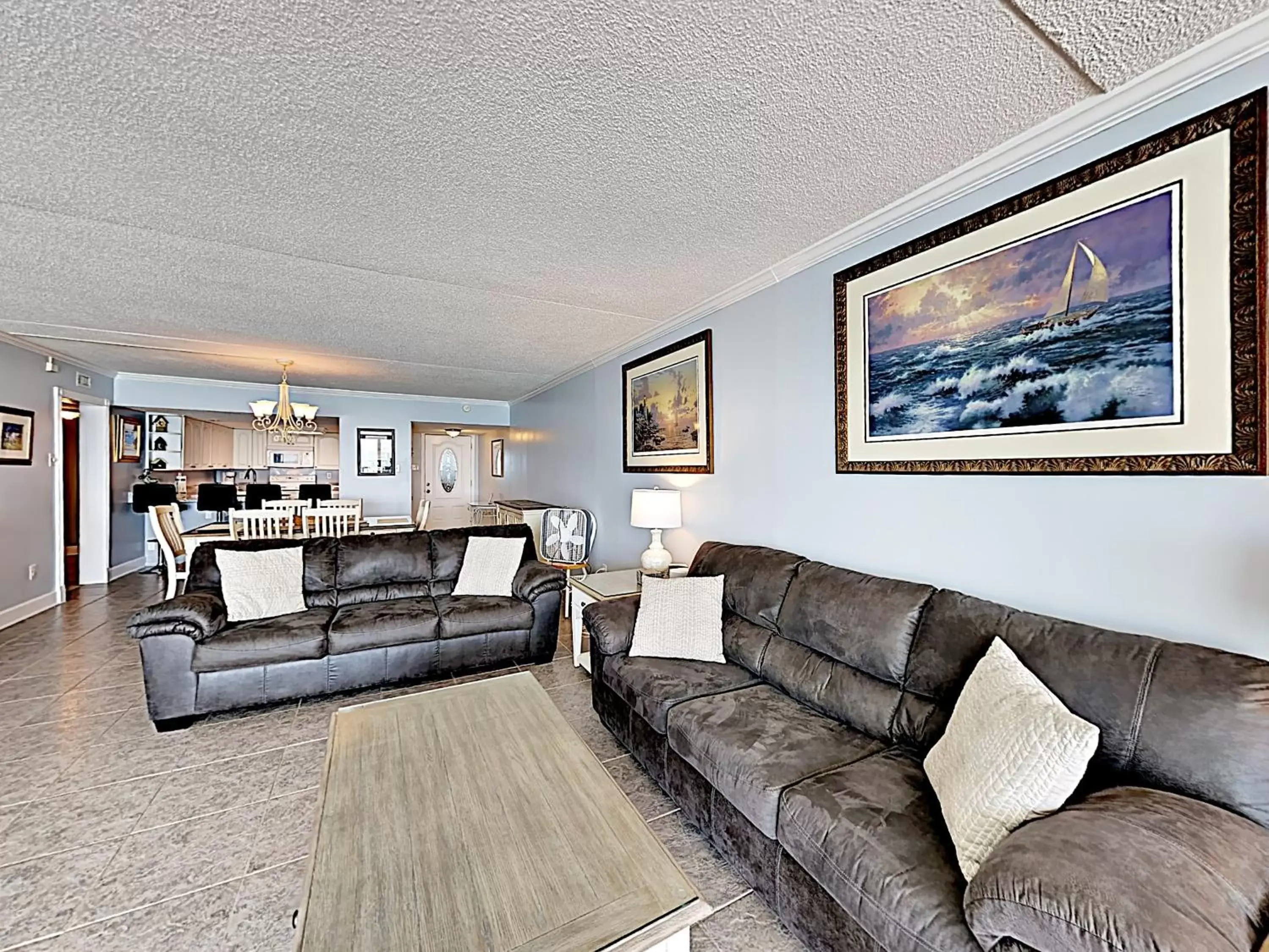 Living room, Seating Area in Beach Vacation Condos