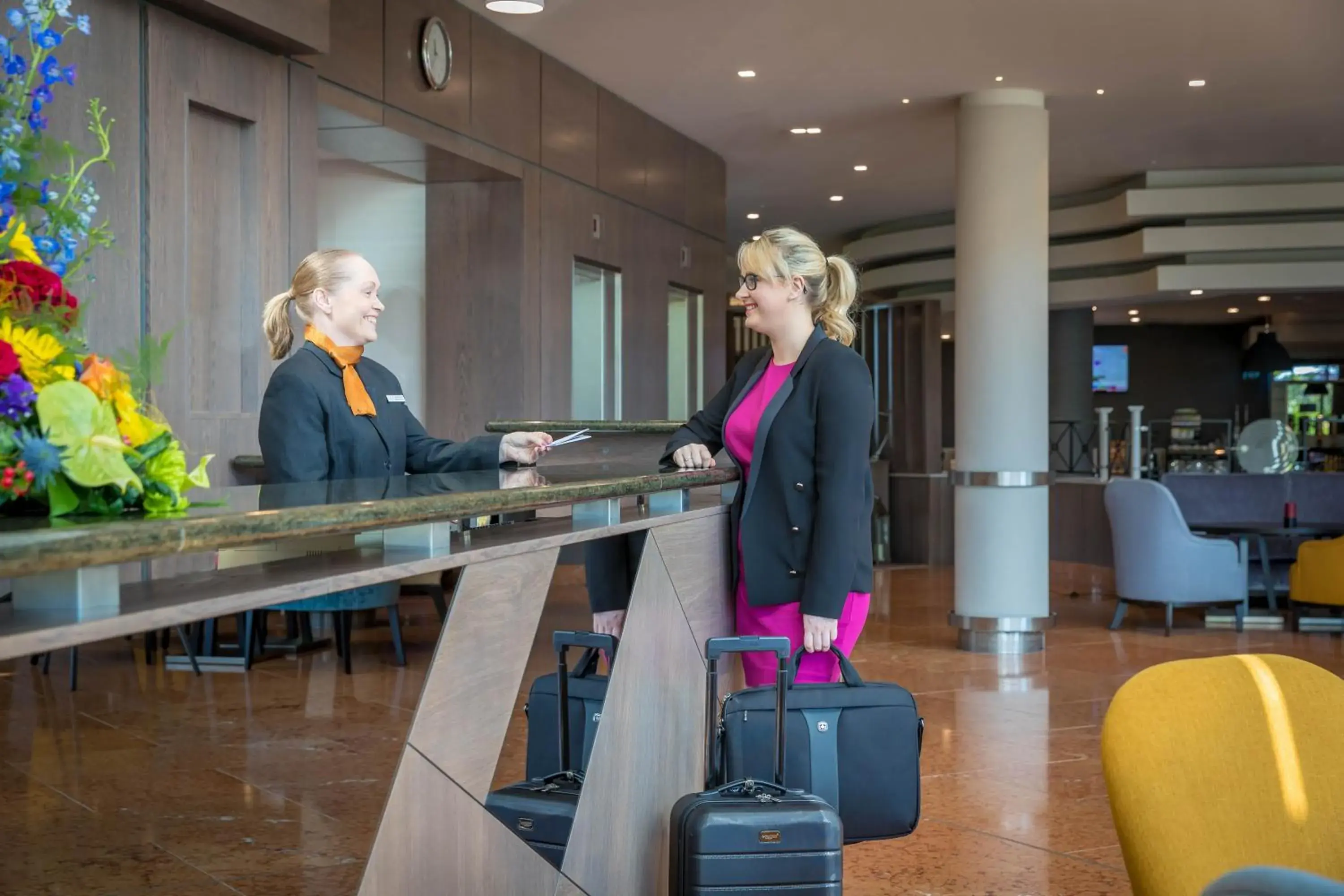 Lobby or reception in Maldron Hotel Belfast International Airport