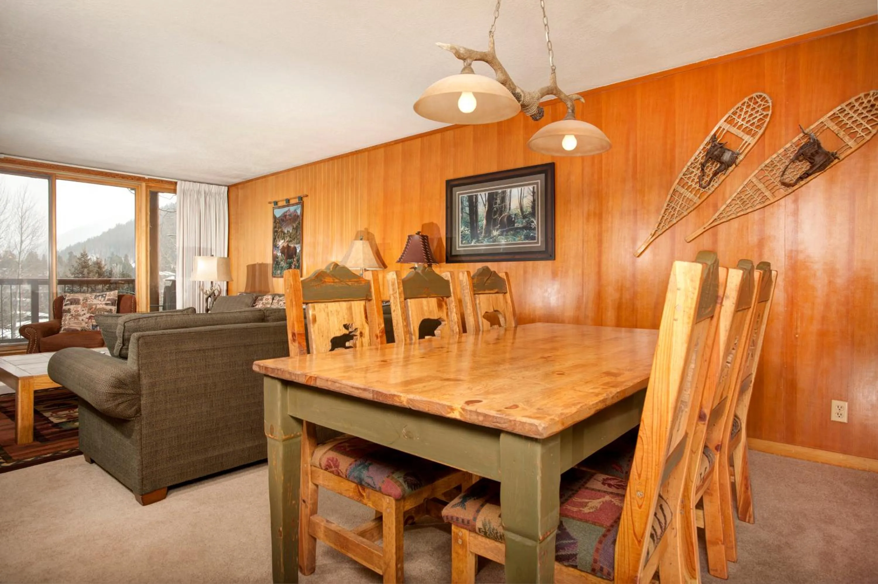 Seating area in Evergreen Condominiums by Keystone Resort