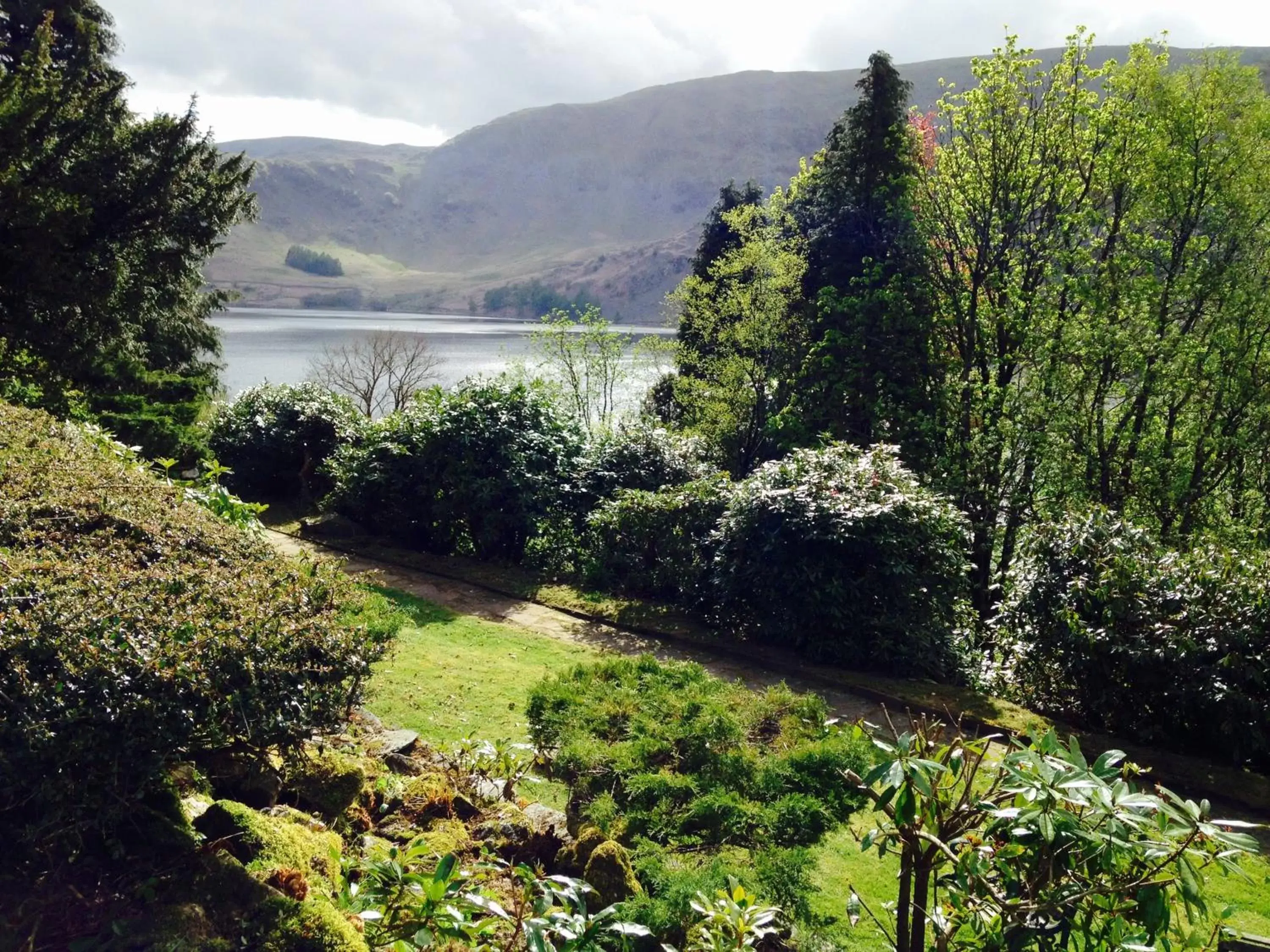 Garden view in Haweswater Hotel