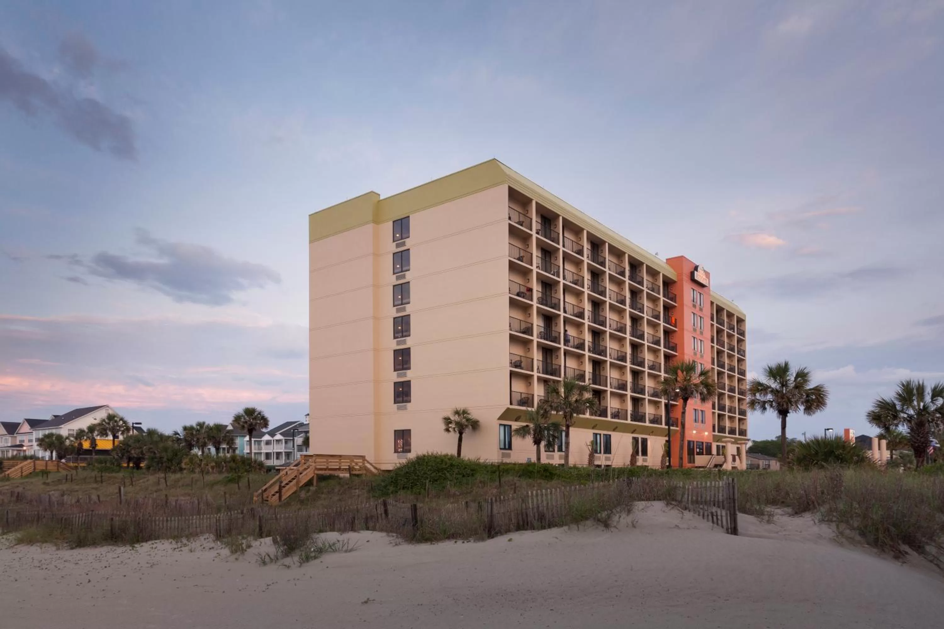 Facade/entrance in Surfside Beach Oceanfront Hotel