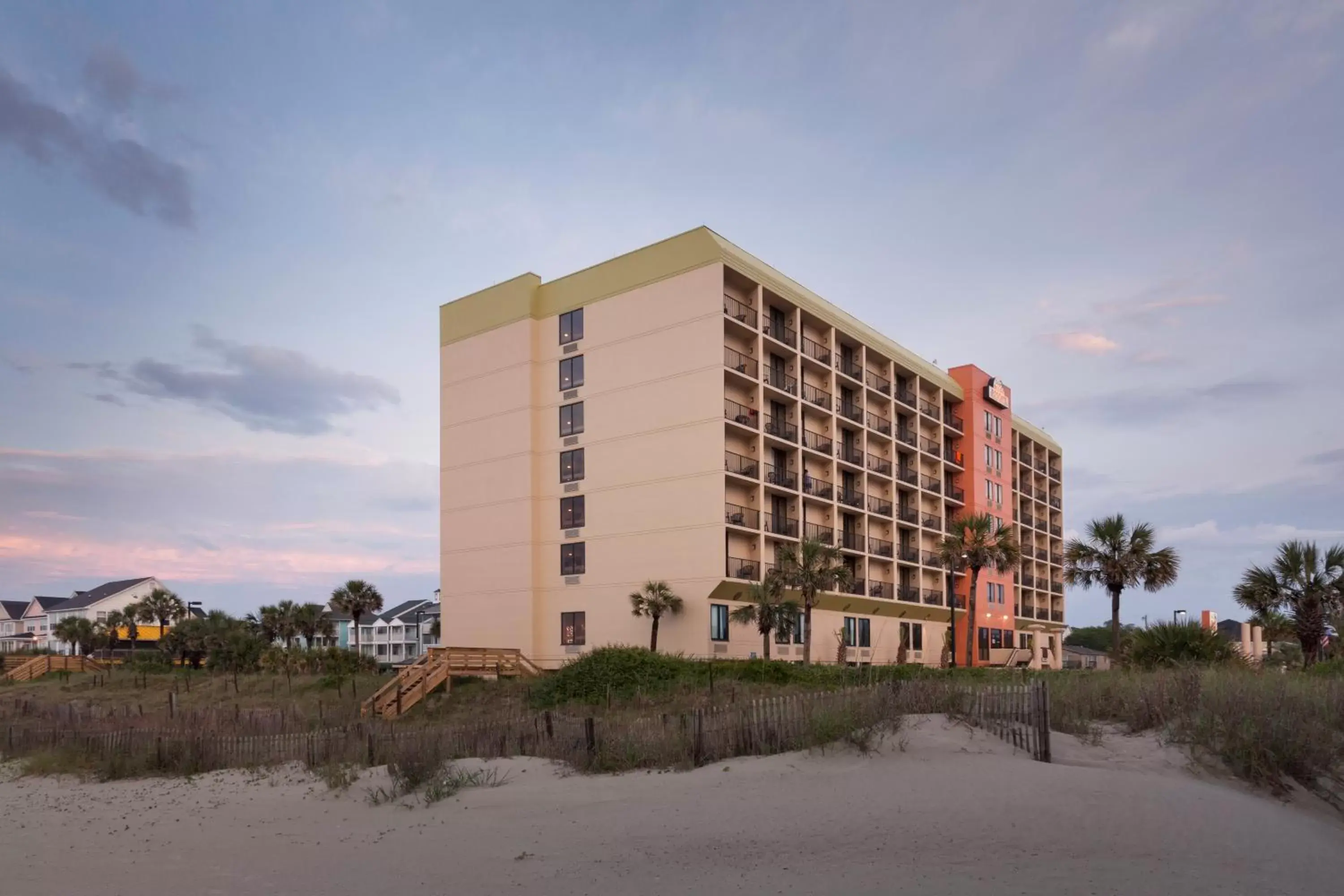 Facade/entrance in Surfside Beach Oceanfront Hotel Facade/entrance in Surfside Beach Oceanfront Hotel