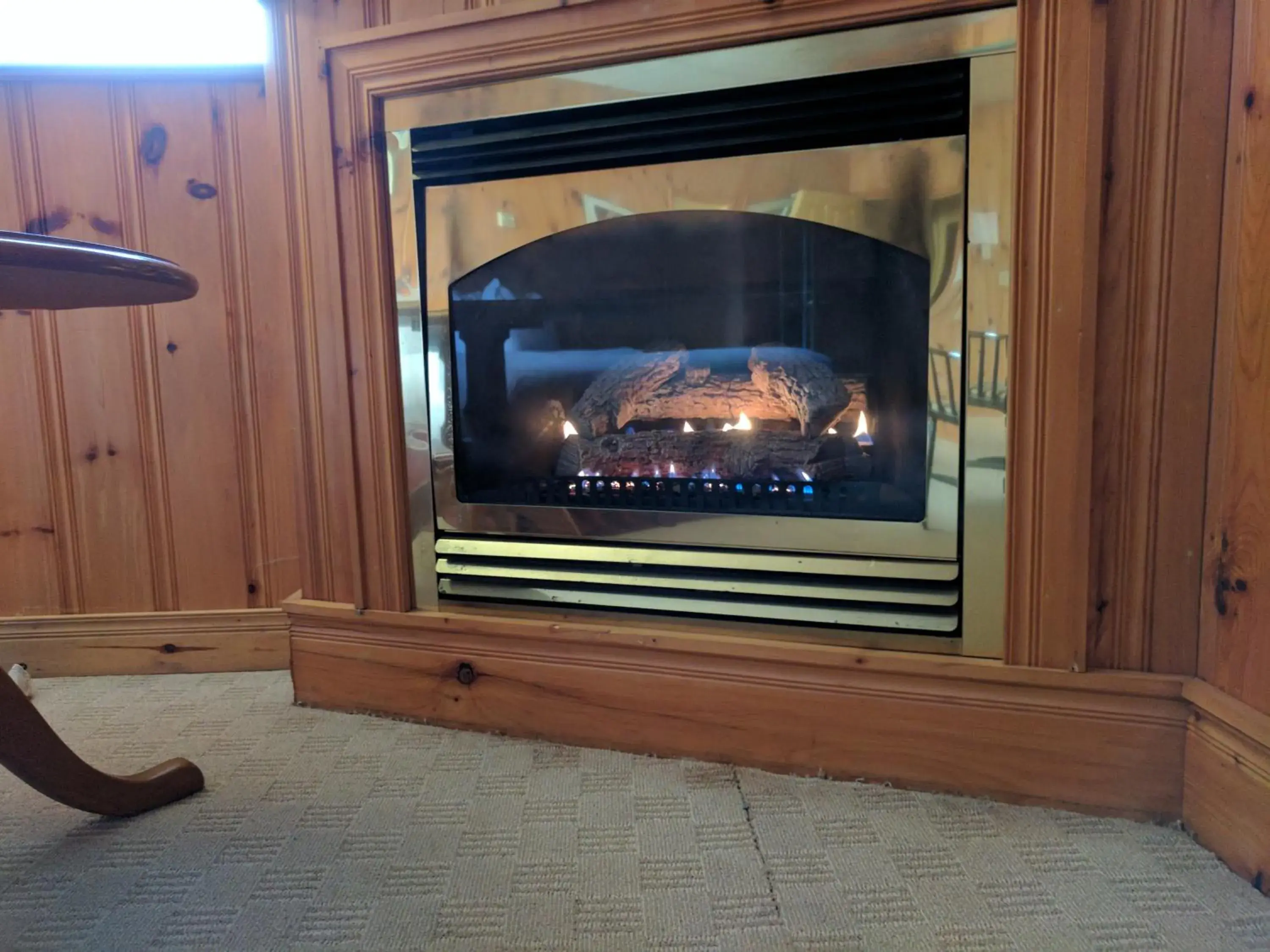 Communal lounge/ TV room, TV/Entertainment Center in Algonquin Lakeside Inn